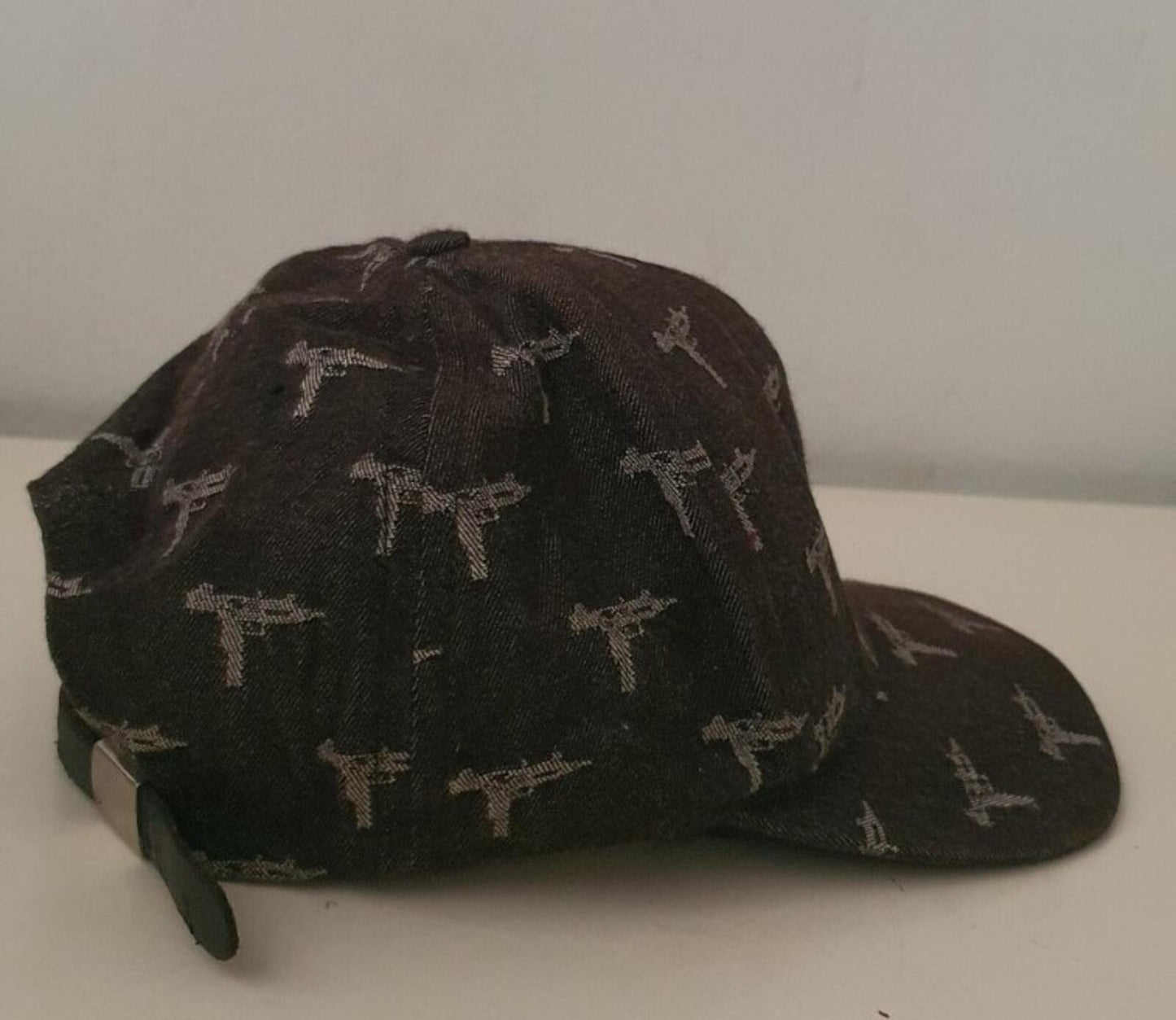 Gorra de 5 paneles Jacquard Supreme FW15 Negra