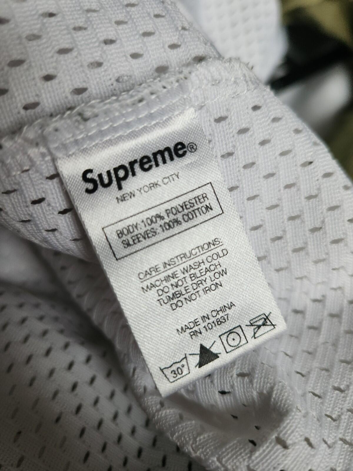 SS20 Supreme Hooded L/S Baseball-Trikot GEFÄRBT olive Größe L Großes Oberteil