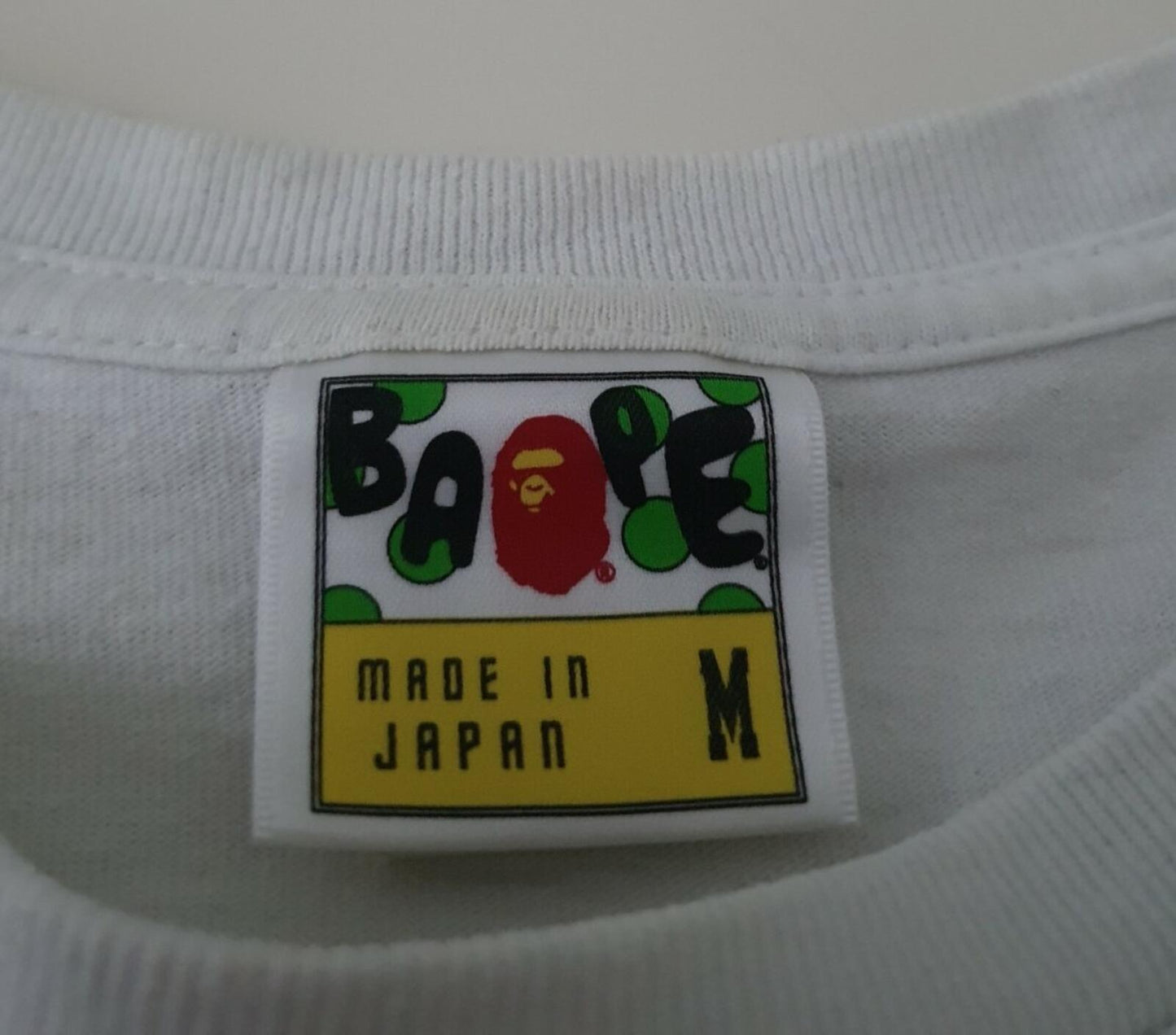 A BATHING APE x UNDEFEATED white tee size M medium T-shirt BAPE small S Rare