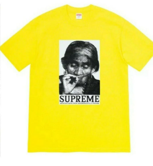 Camiseta Supreme Aguila PV19 Amarilla Talla L