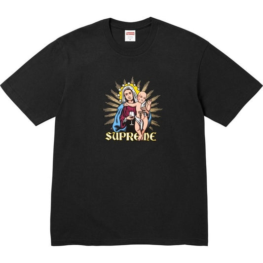 FW24 Supreme Blood Tee Negra Talla M Obra de arte de Sean Cliver