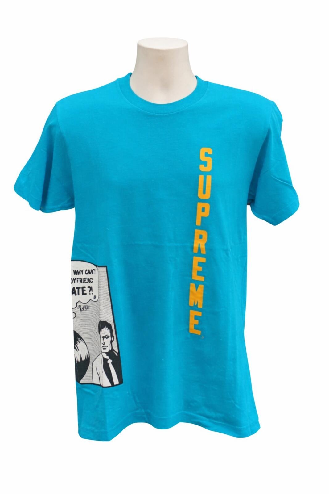 SS17 Supreme x Thrasher Boyfriend Tee Teal Size M Made In USA