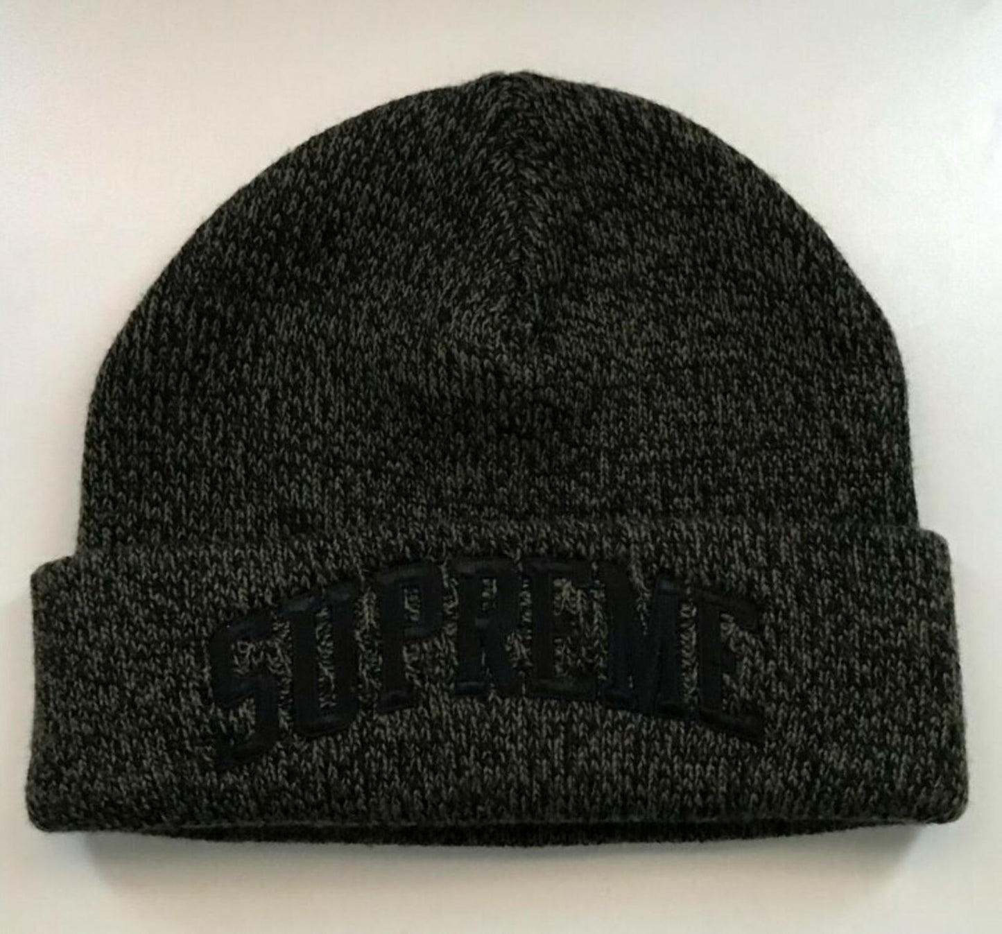 FW16 Supreme Melange beanie olive / black Hat
