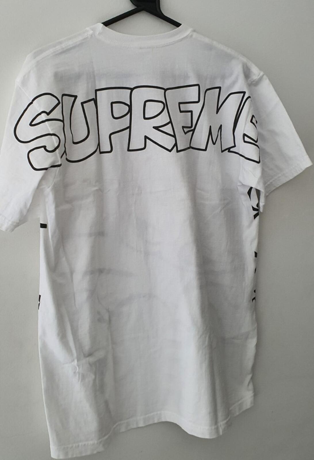 FW20 Supreme Smurfs tee Size M medium yellow T-shirt
