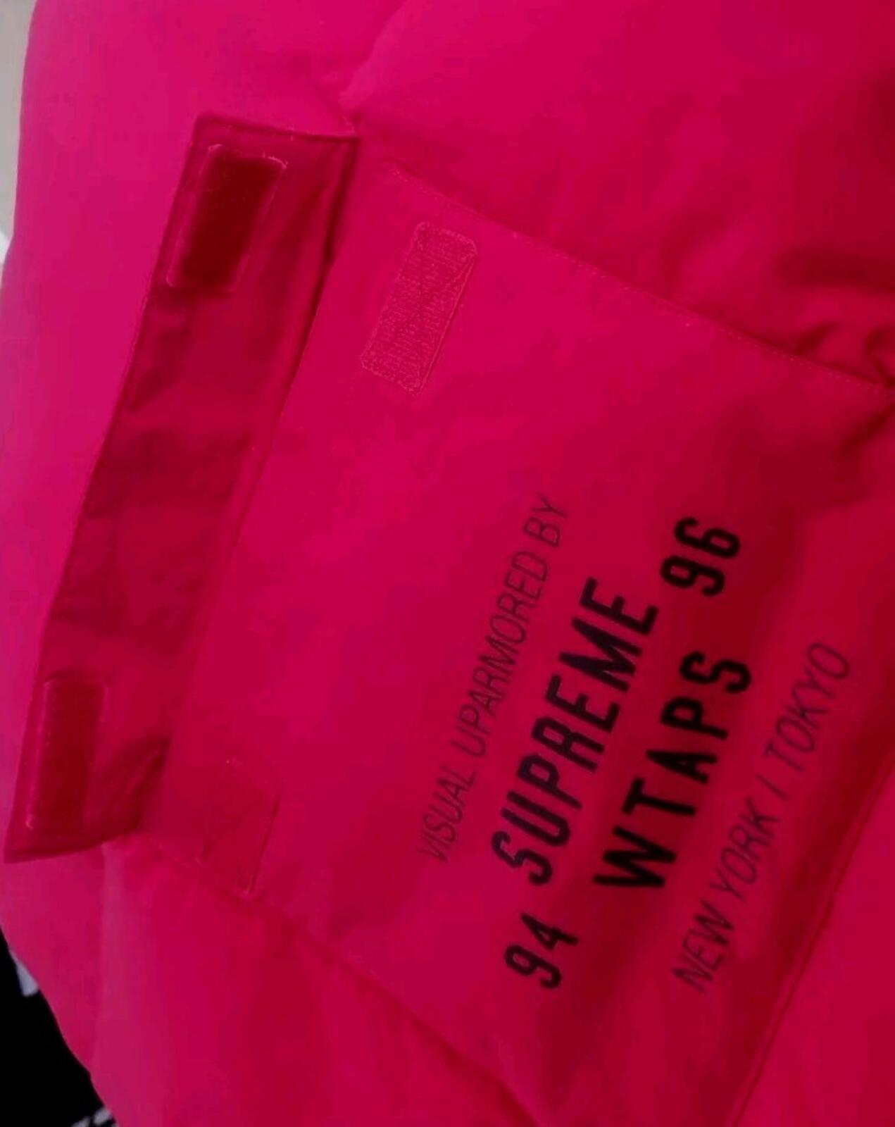 FW21 Supreme x WTAPS Tactical Down Vest Red Size L Water Resistant