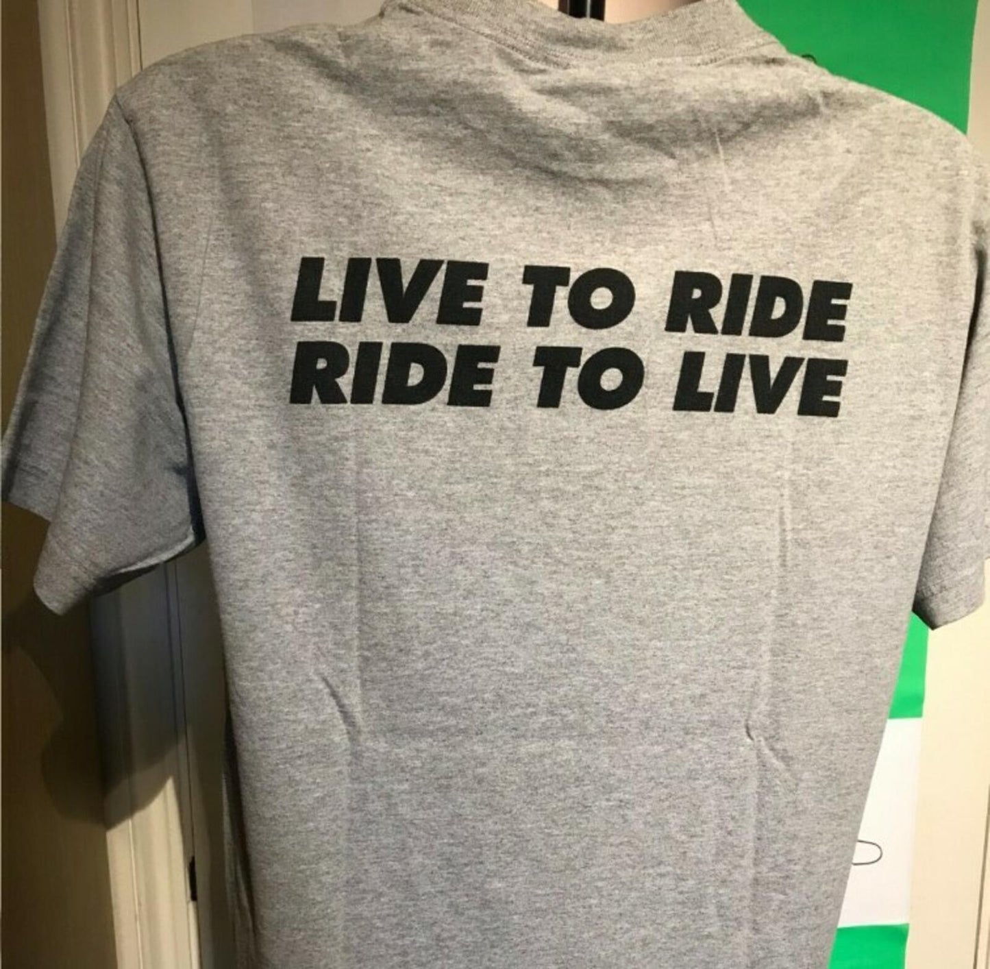 FW07 Supreme Robin Live To Ride, Ride To Live Tee Heather Grey Size M