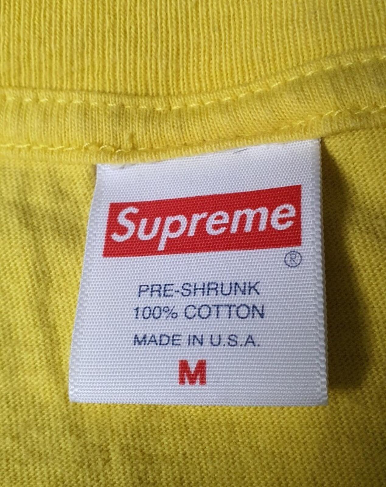 FW20 Supreme Pitufo Camiseta Amarilla Talla M