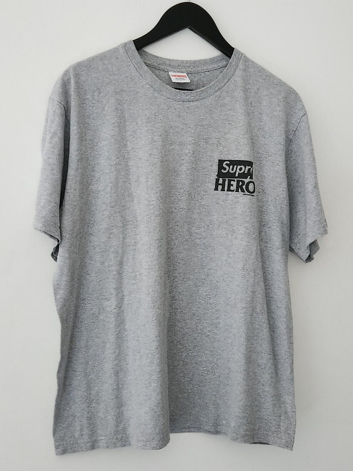 SS22 Supreme x Antihero Dog T-Shirt Melange-Grau Größe L