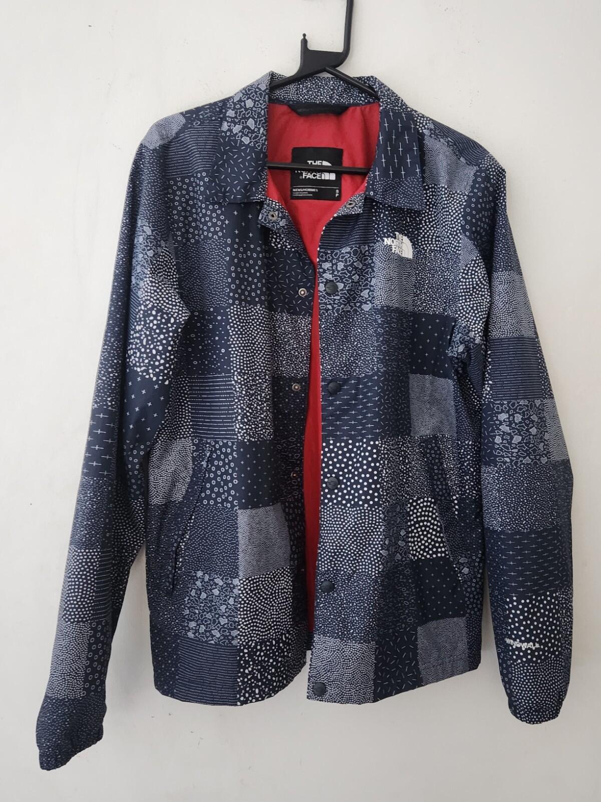 THE NORTH FACE Patchwork Coach Jacket Windwall Light Summer Navy S Small TNF