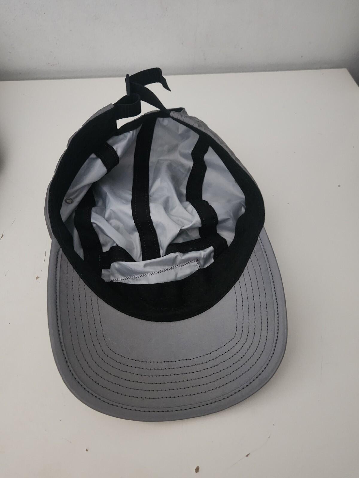 SS20 Supreme Reflective Camp Cap Black Silver Hat Box logo Made In U.S.A