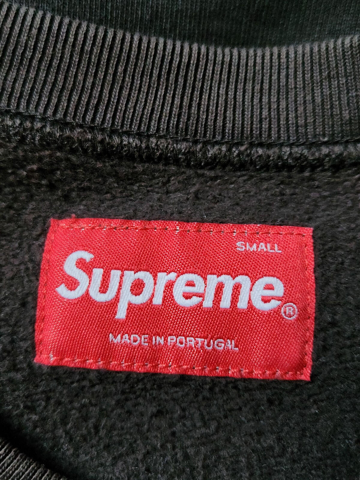SS19 Supreme Dipped crewneck size S Small black sweatshirt New York Jumper