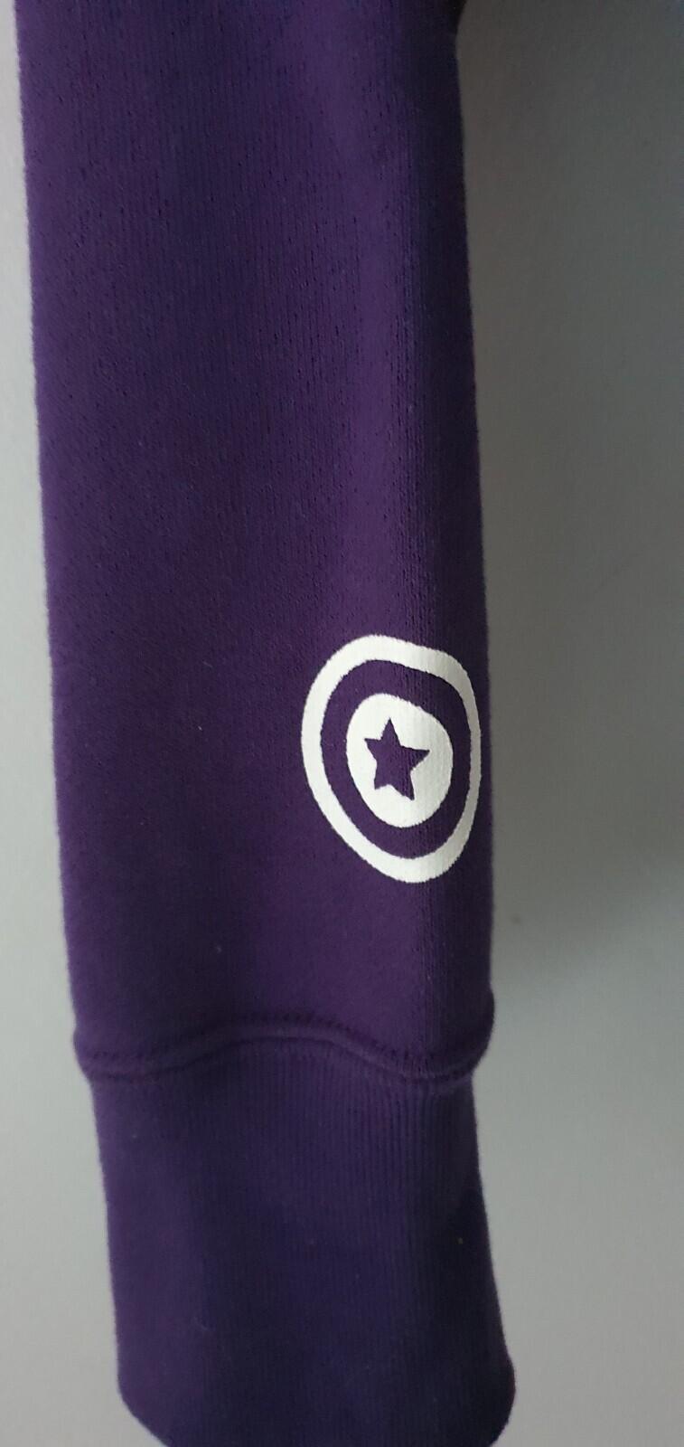 A BATHING APE Shark Full Zip Hooded Sweatshirt Purple Size S BAPE