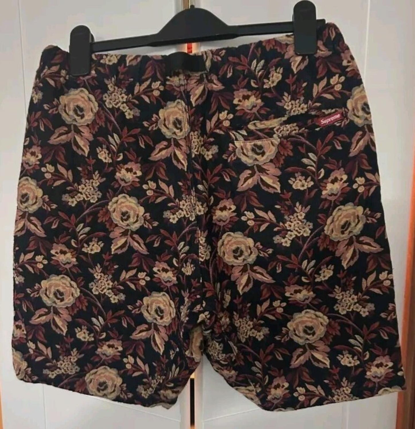 SS15 Supreme Jacquard Flowers Belted Short size S small shorts