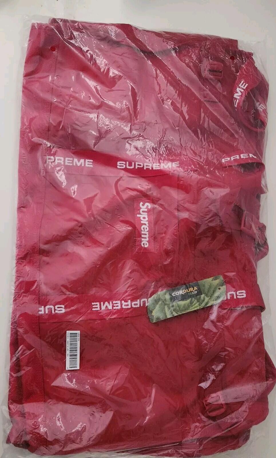 FW22 Supreme Large Haul Tote Red Shopping Bag Duffle New Water Resistant