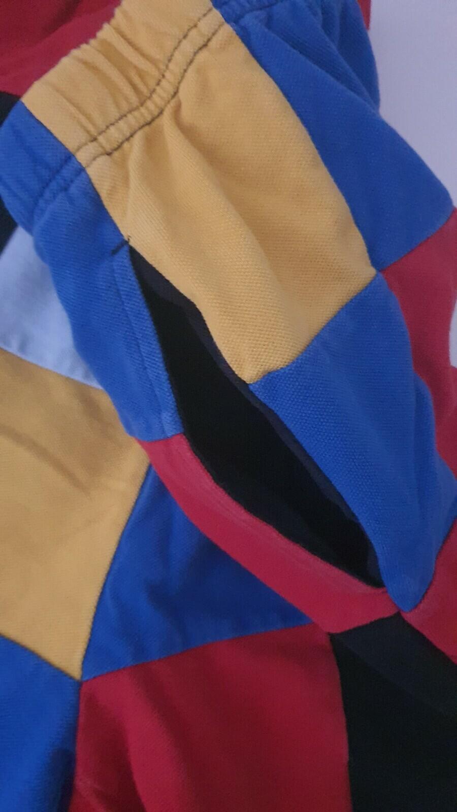 FW18 Supreme Patchwork Pique Red/Yellow/Blue short XL shorts sweatshort