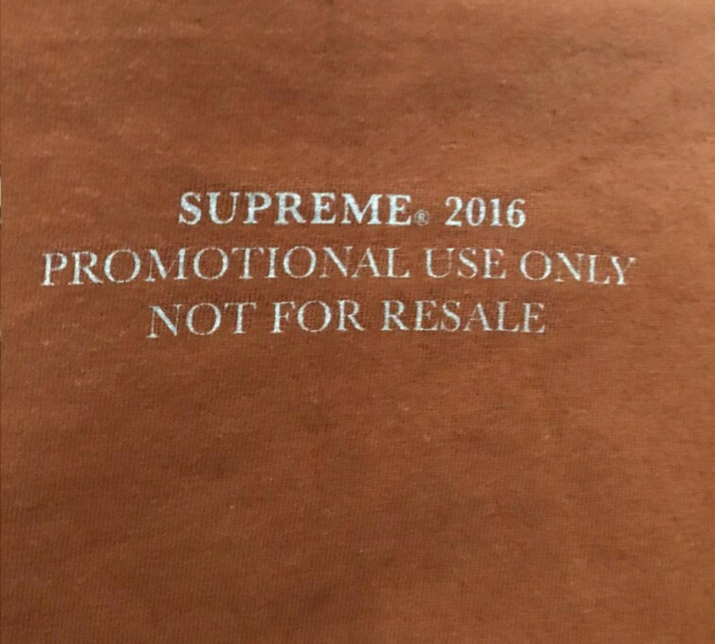 FW16 Supreme Screw brown Tee size M medium T-shirt