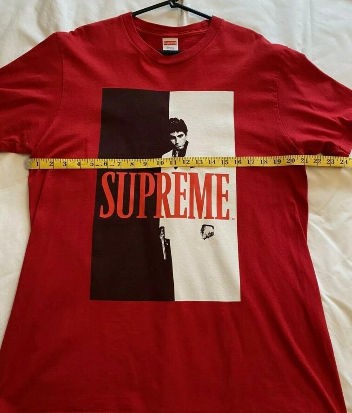 FW17 Supreme x Scarface Split Tee Red Size L