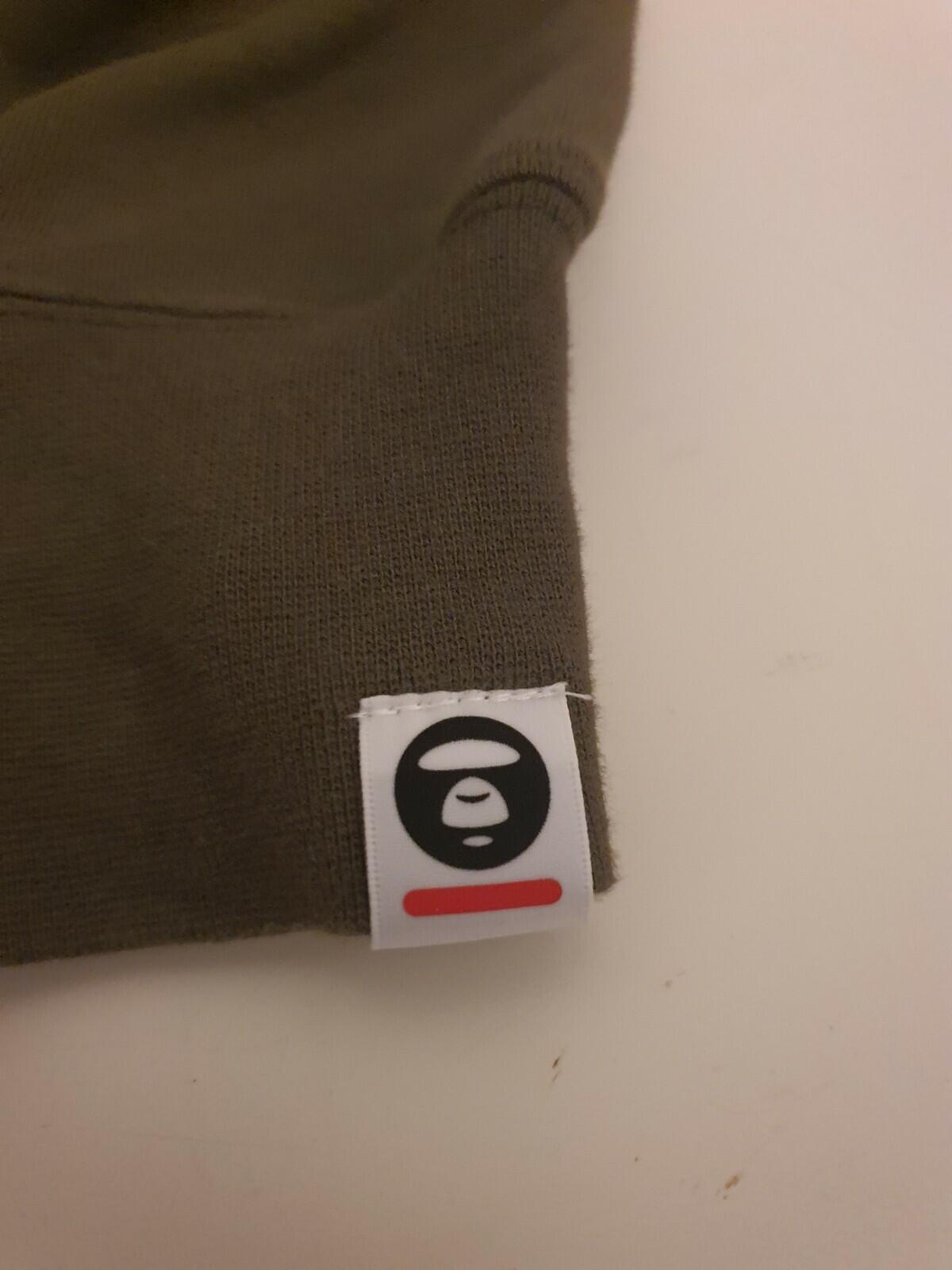 AAPE by A BATHING APE Hooded Sweatshirt Olive Size S BAPE