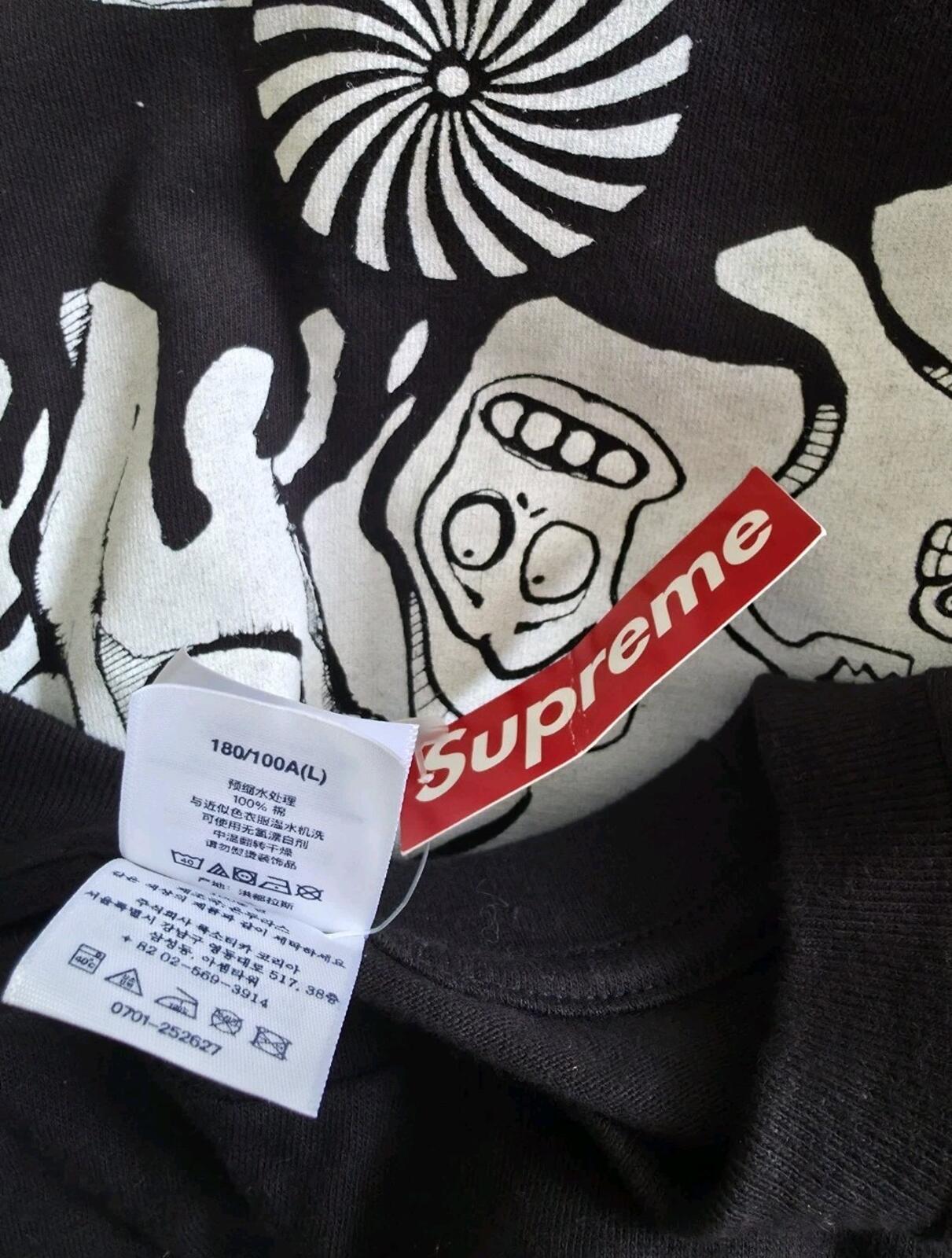 FW25 Supreme Fucki n Blowout Tee Black Size L Original artwork by Rob Zombie