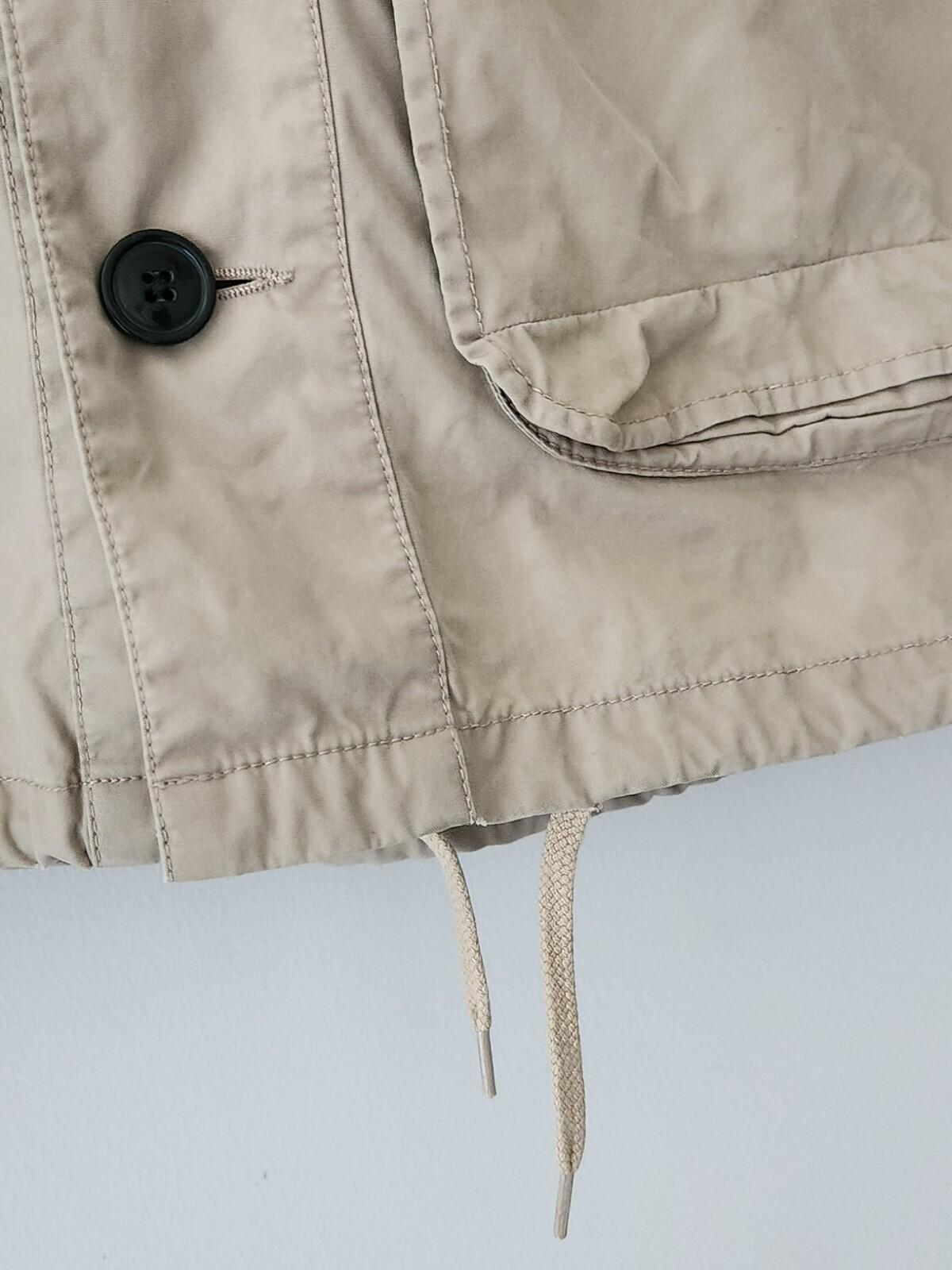 FW10 Supreme Jacket Beige Red Parka Size M Medium Rare 2010 Vintage Rain Coat
