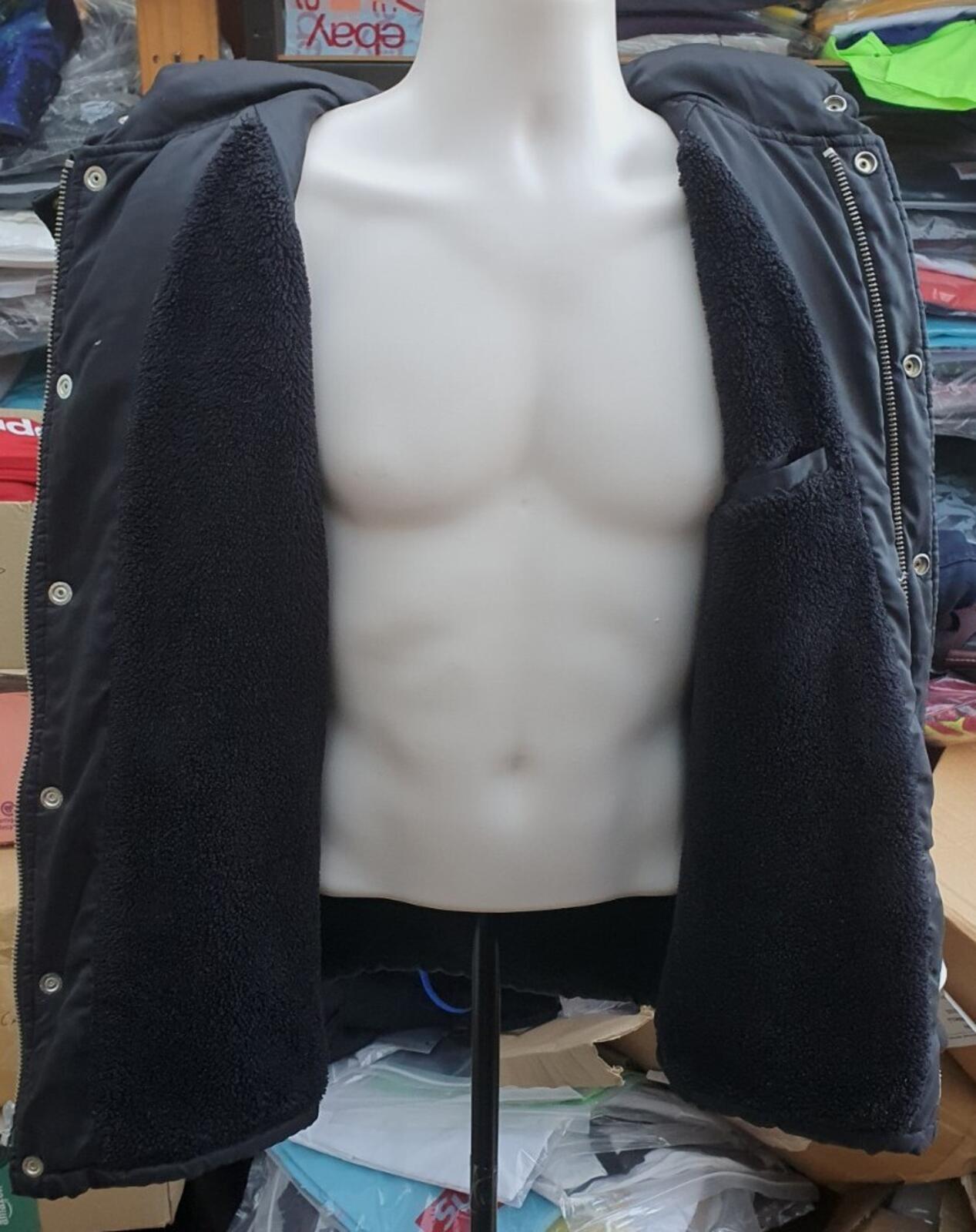 FW14 Supreme Daytona Pile Lined jacket Size M Medium black Vintage Rare 2014