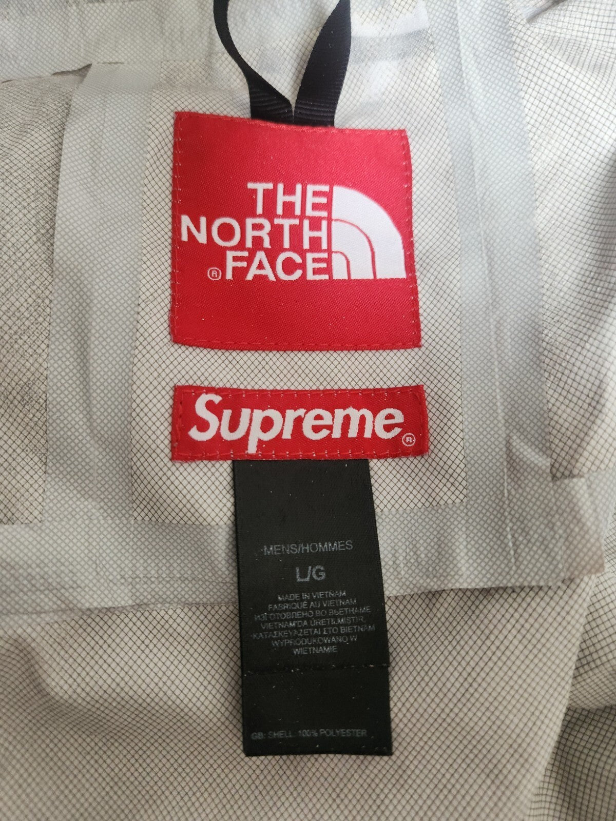 SS12 Supreme x The North Face Venture Jacke L groß TNF schwarz Maps vintage Selten
