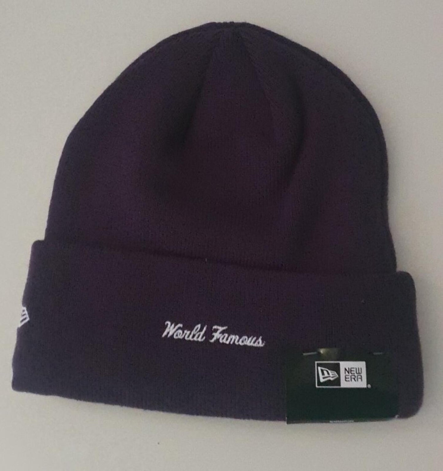 FW23 Supreme New Era box logo beanie Dark Purple New With Tag