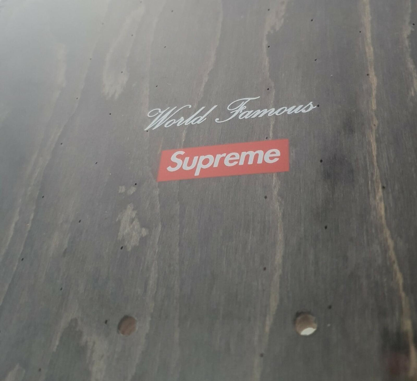 SS18 Supreme Chicken Dinner Skateboard Deck White Size 8.375” x 32.375”