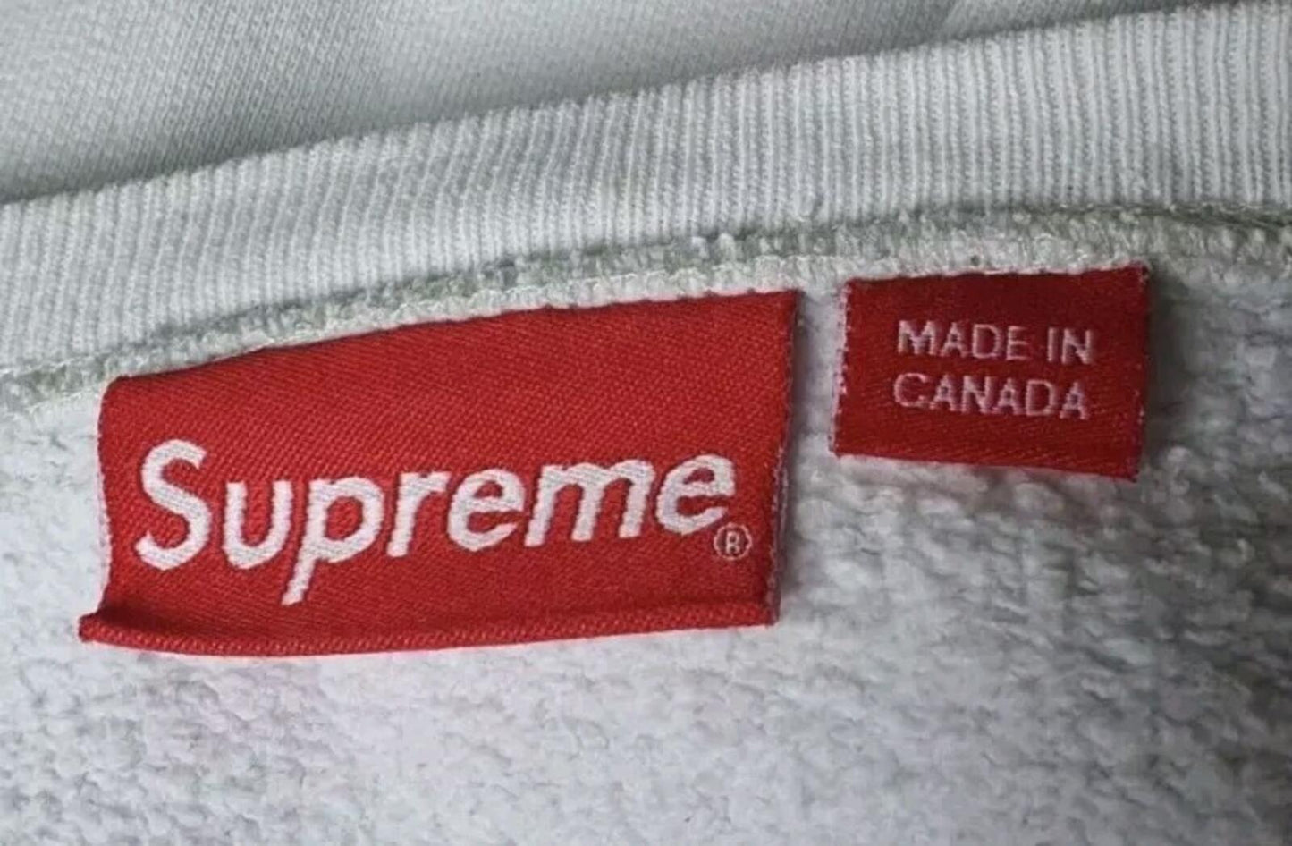 SS16 Supreme Panelled Crewneck size L large white sweatshirt Jumper