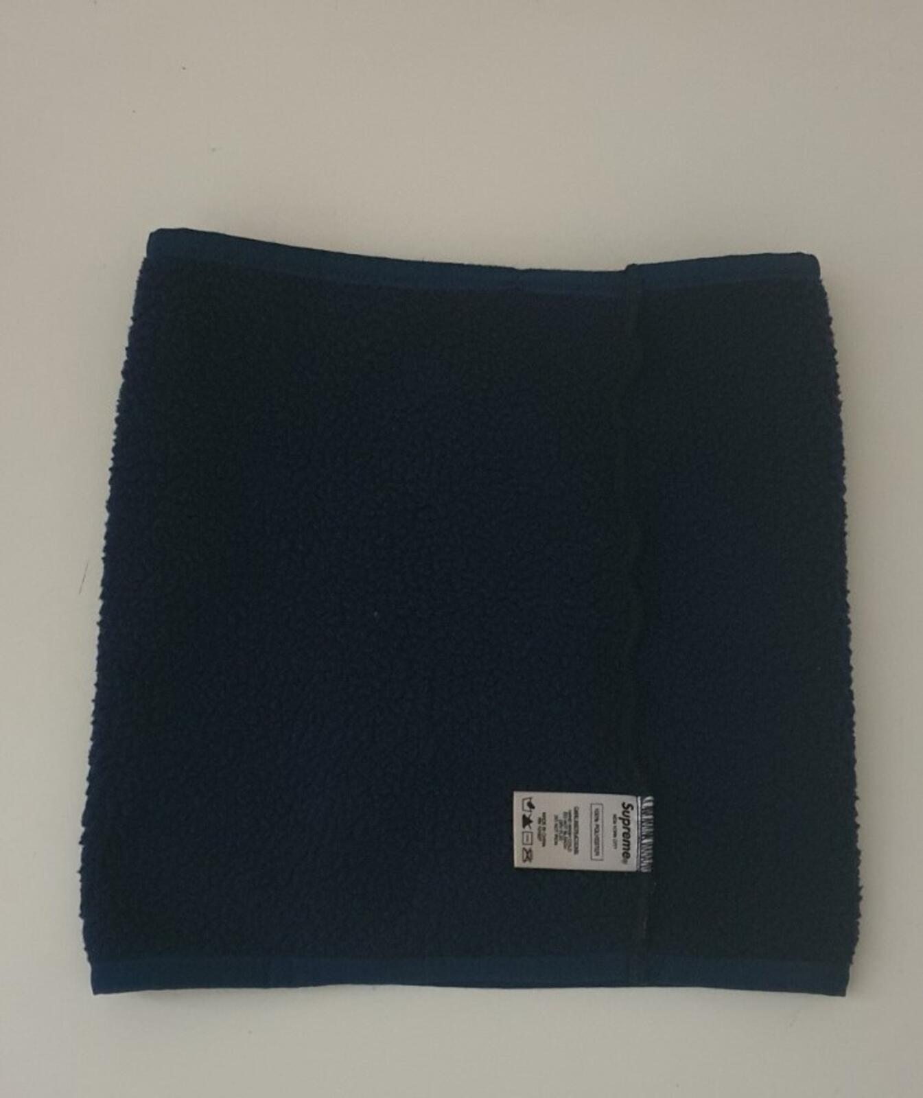 FW15 Supreme fleece neck gaiter navy neck warmer blue Rare