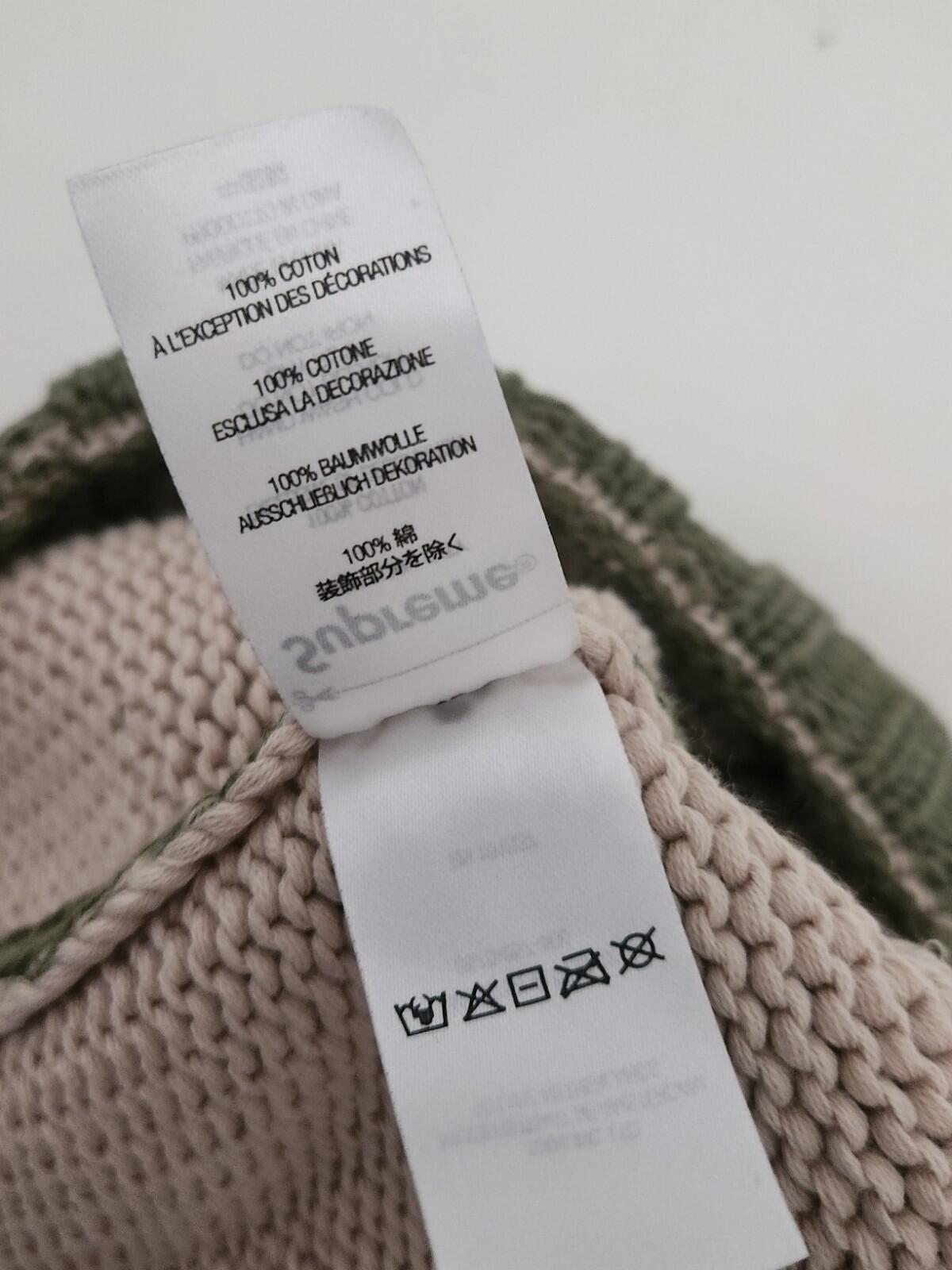 SS22 Supreme Overprint Beanie Olive Cotton Hat Green
