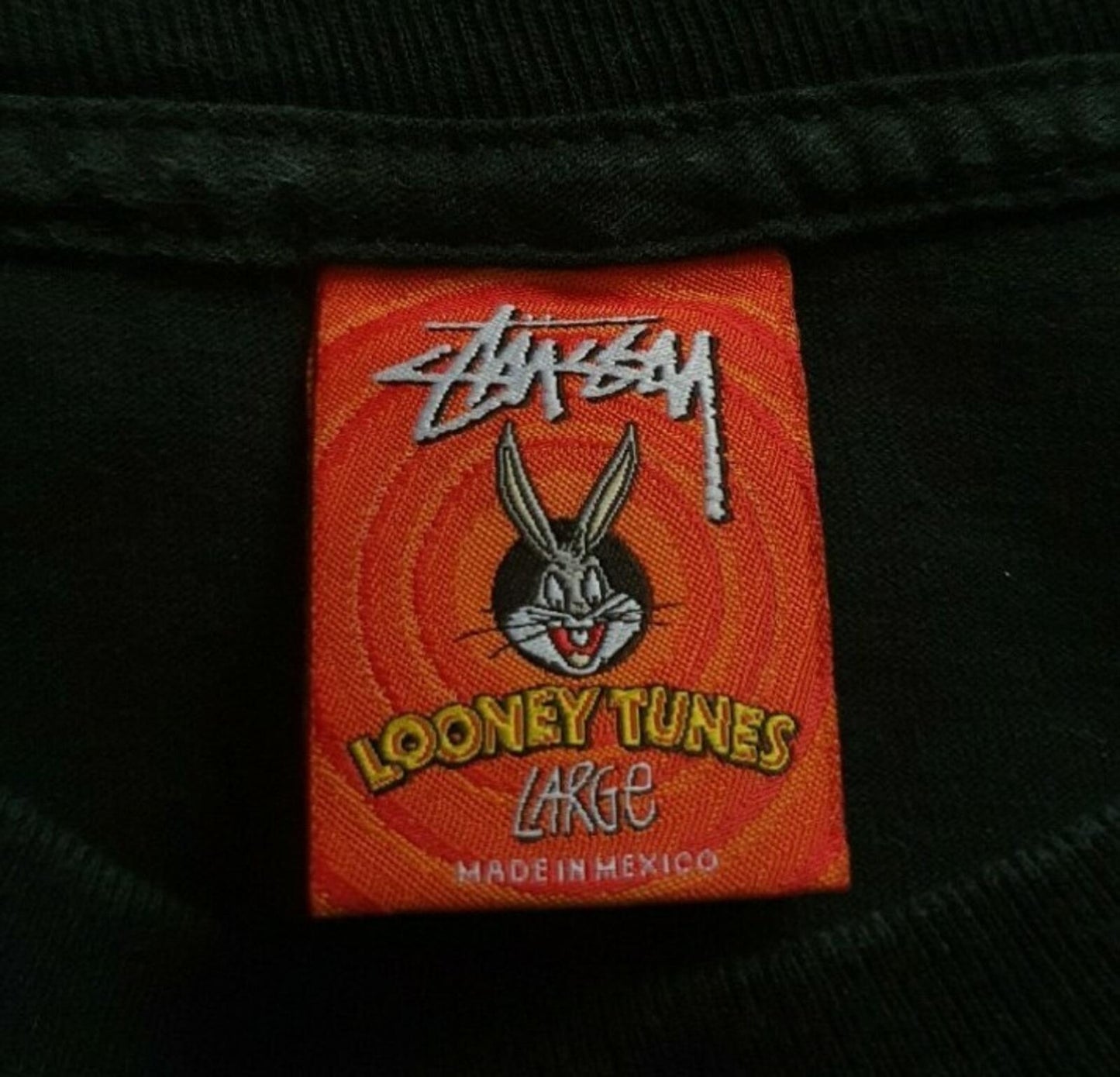 SS14 Stussy Kids Looney Tunes schwarzes T-Shirt Gr. L für Jungen und Mädchen Vintage 2014