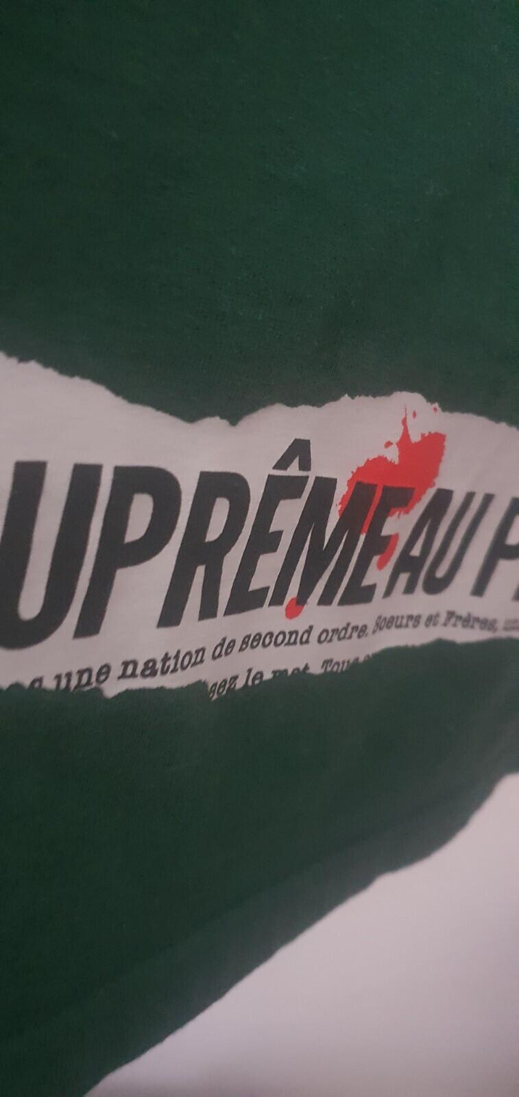SS19 Supreme Headline tee size L Large Dark Green T-shirt Pouvoir