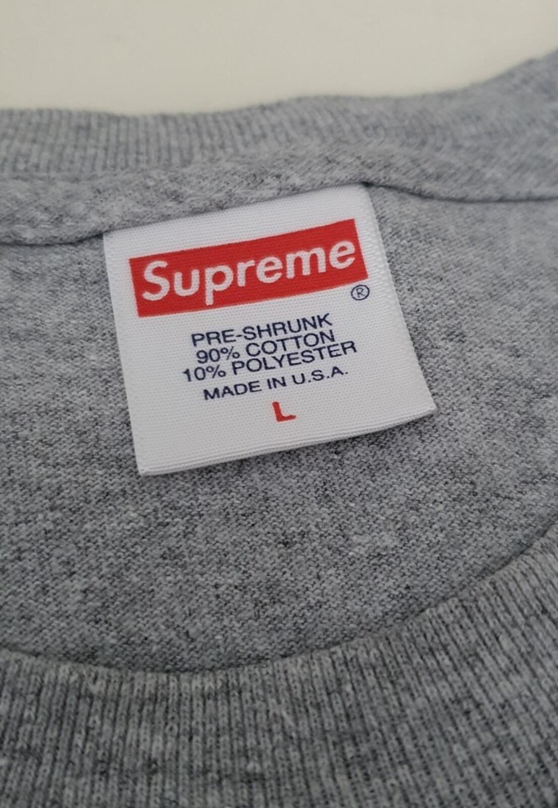 SS19 Supreme Cupid Tee size L large heather grey T-shirt