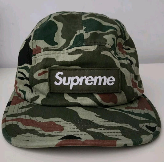 Gorra Campamento Supreme SS13 Utility Camuflaje Verde vintage 2013 Muy Rara