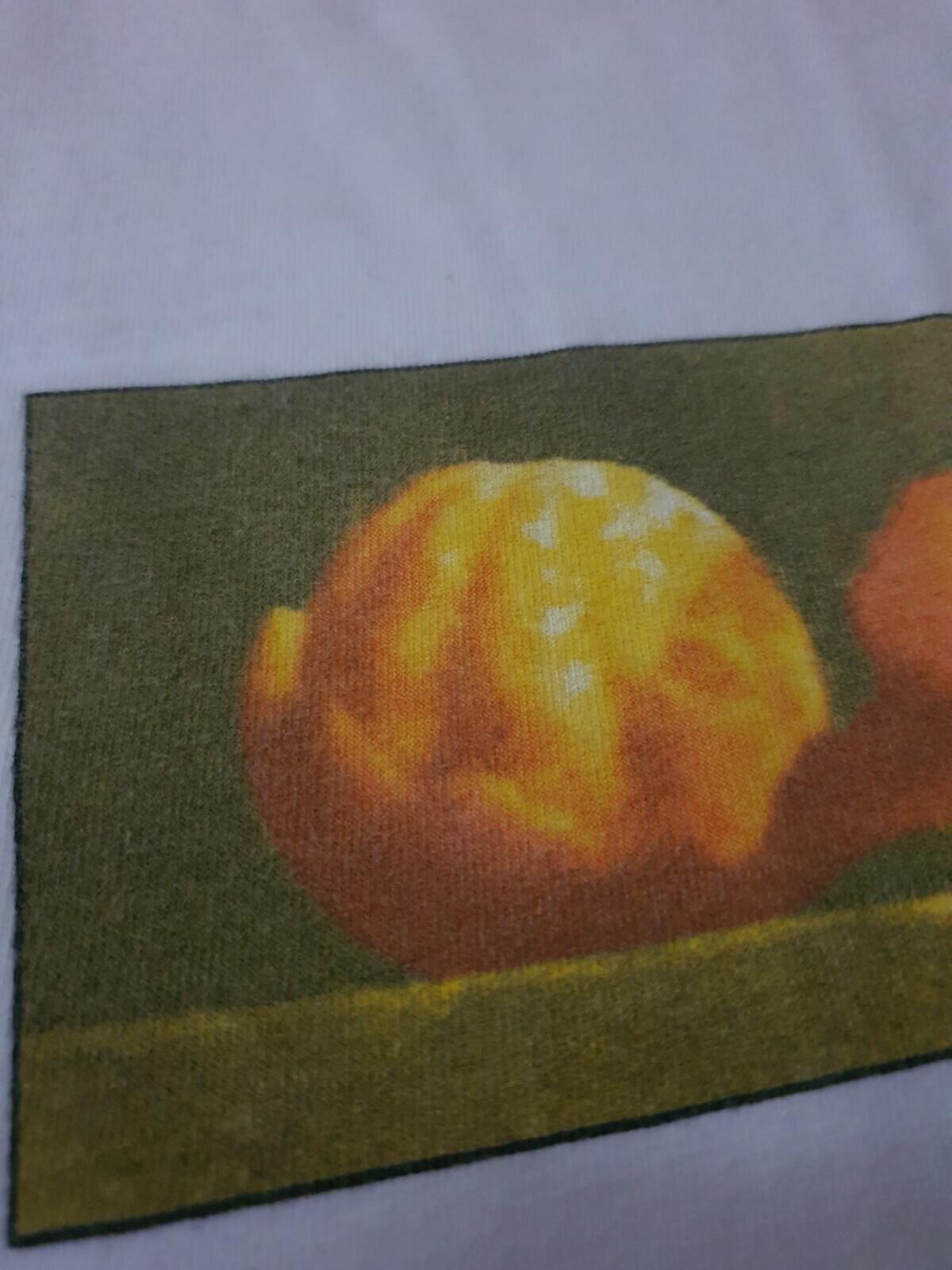 FW15 Supreme Peel white tee size XL T-shirt orange Rare