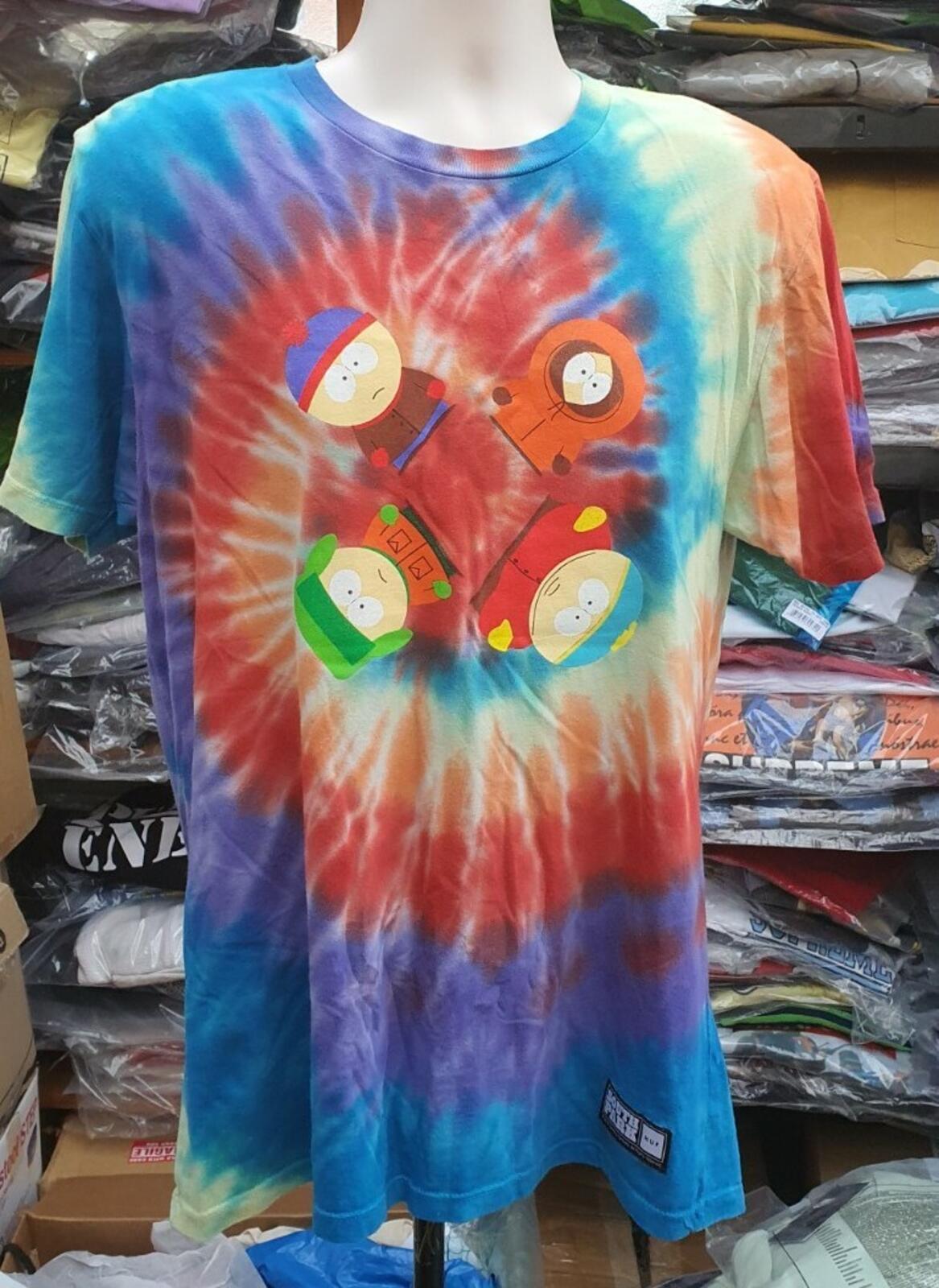 2017 HUF x South Park Tie Dye Tee Size M