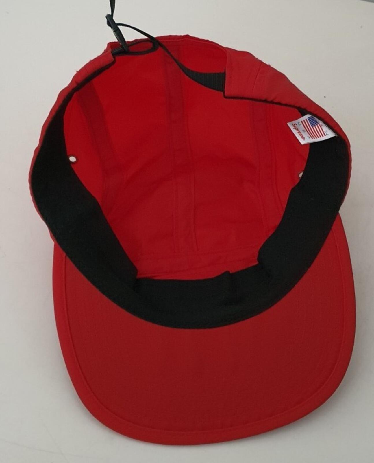 FW18 Supreme Patent Leather Patch Camp Cap Rot