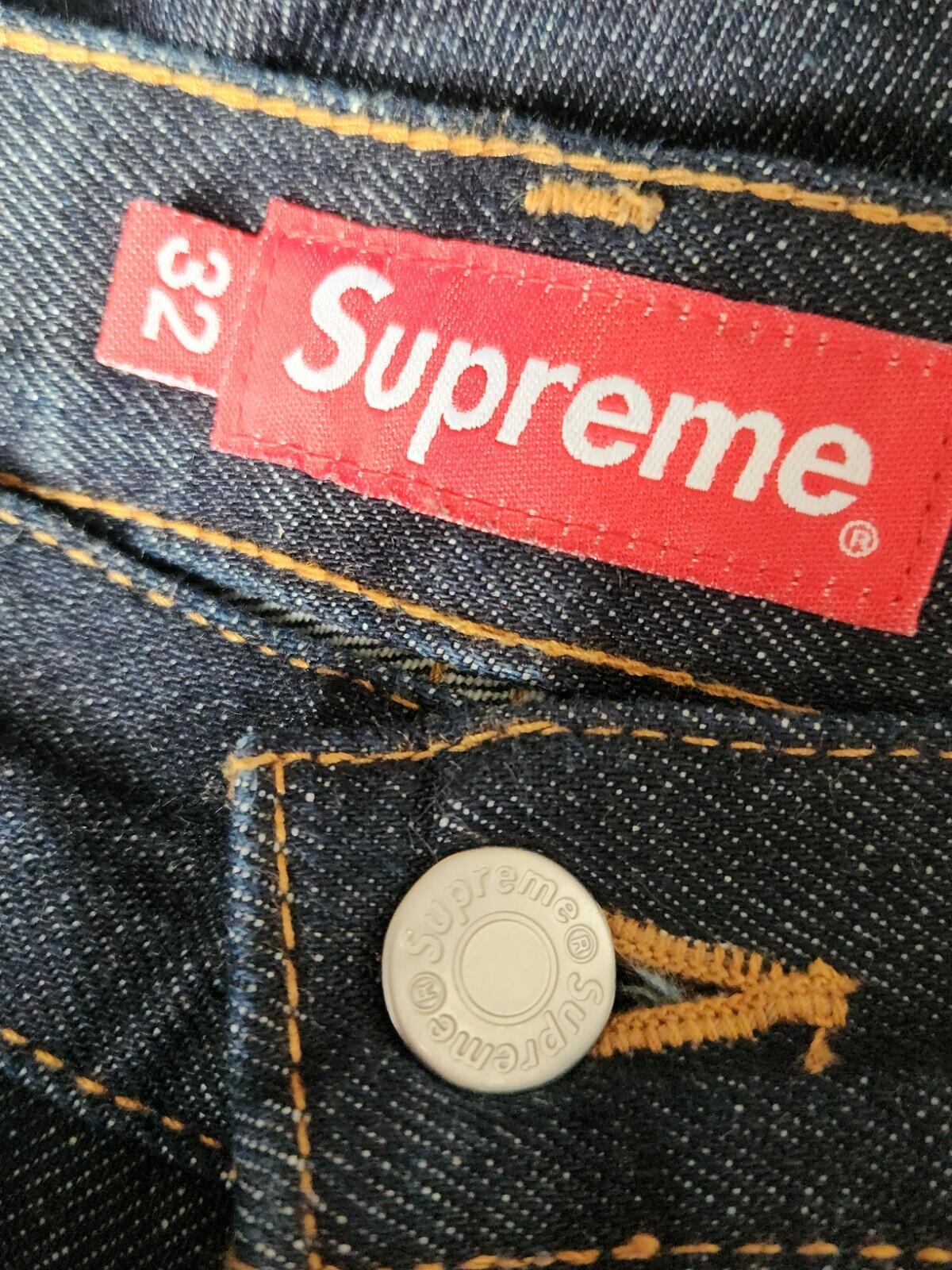 Supreme Indigo Slim Jeans size 32 Jean Made In Japan Trousers W32 L32