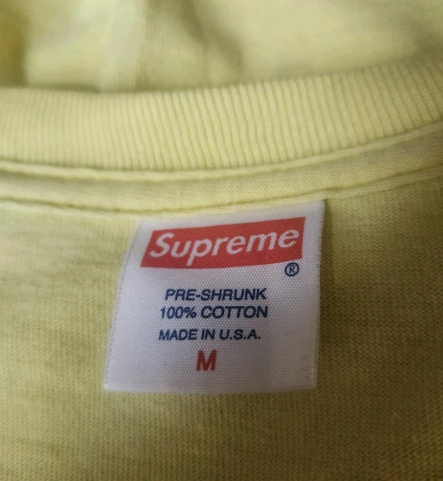 SS12 Supreme Cheerleader Tee medium M Yellow t-shirt vintage 2012 rare girl