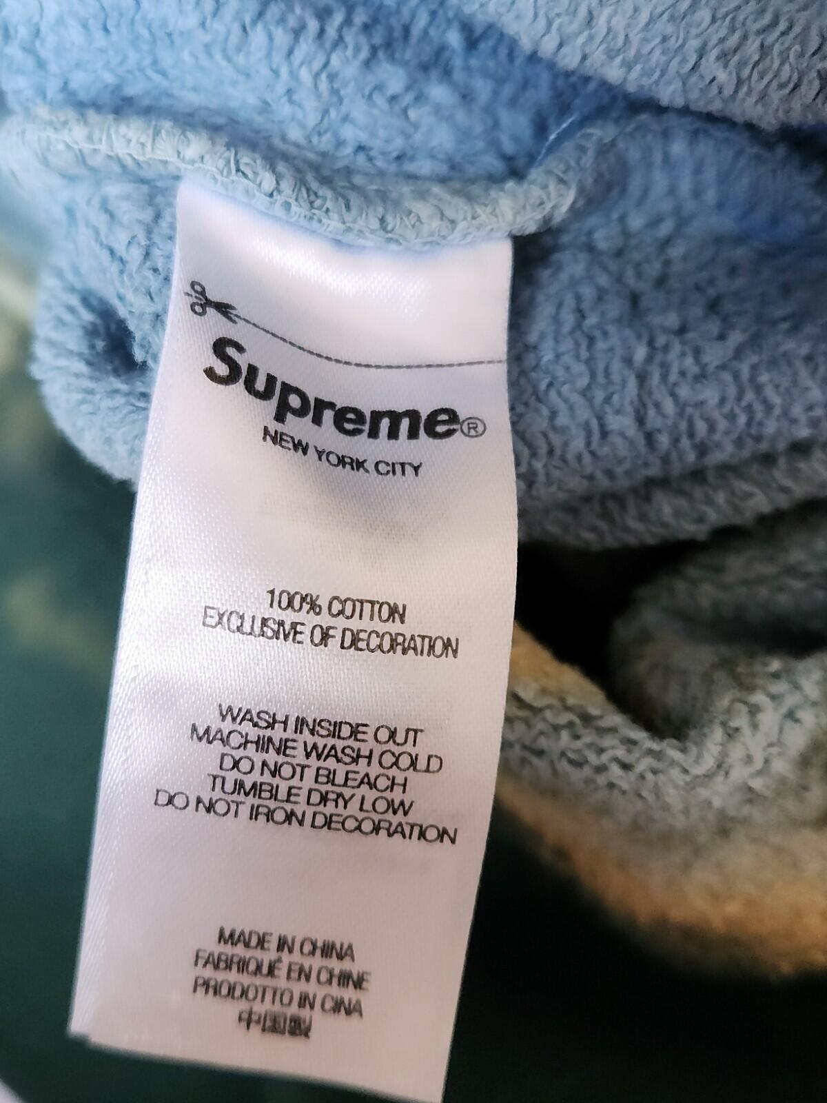 FW21 Supreme Bleached Hooded Sweatshirt hoodie size Medium M dark green
