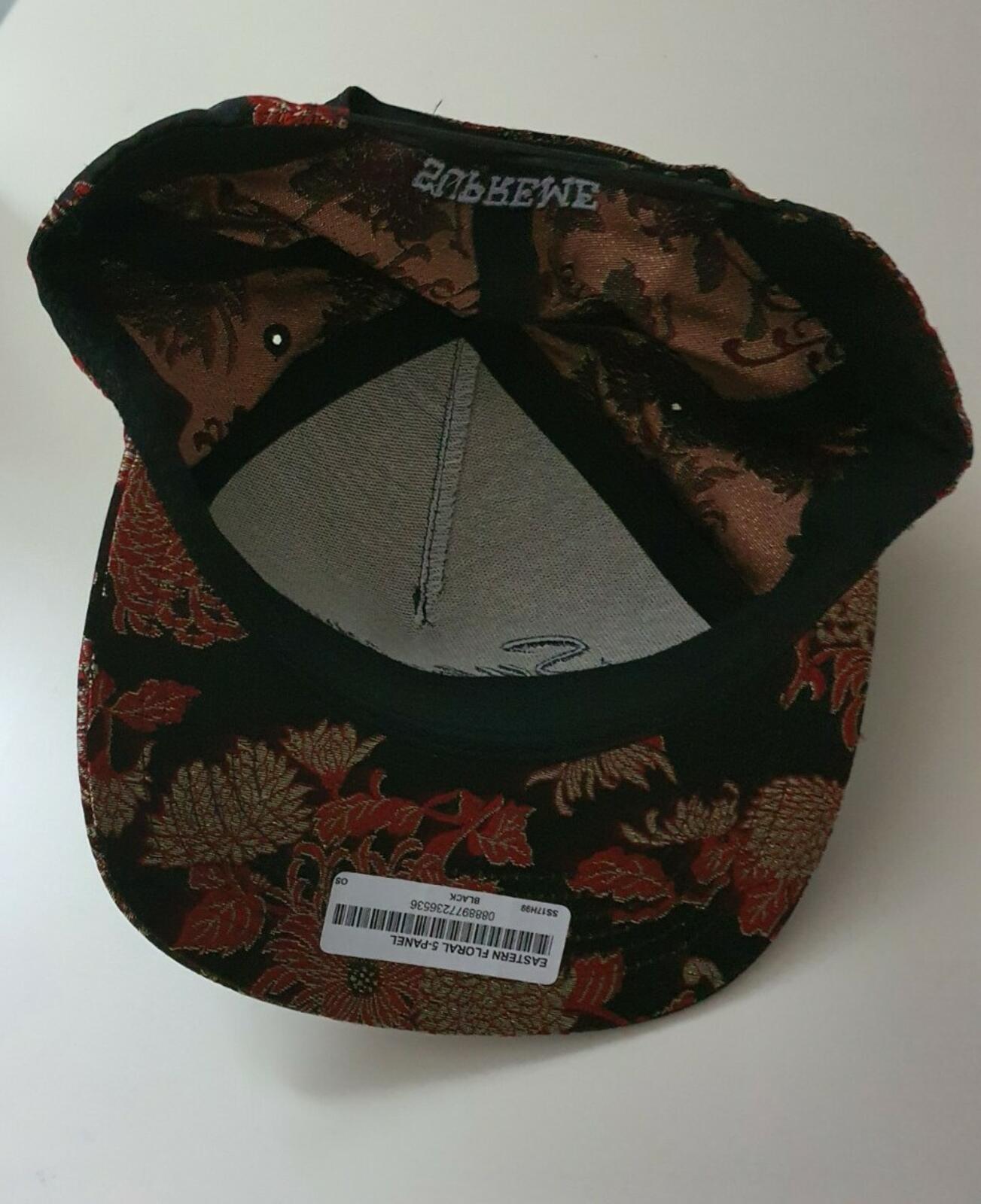 SS17 Supreme Eastern Floral 5-panel Hat Black