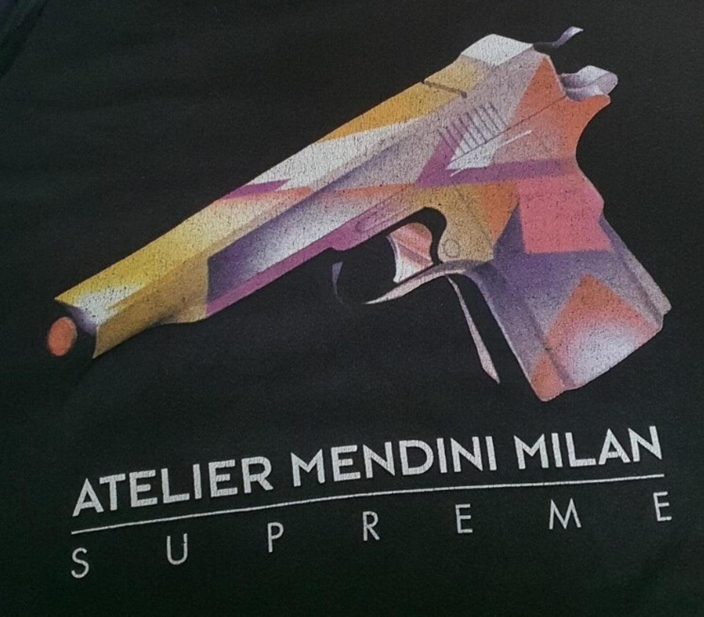 SS16 Supreme Mendini Gun Tee Black Size XL