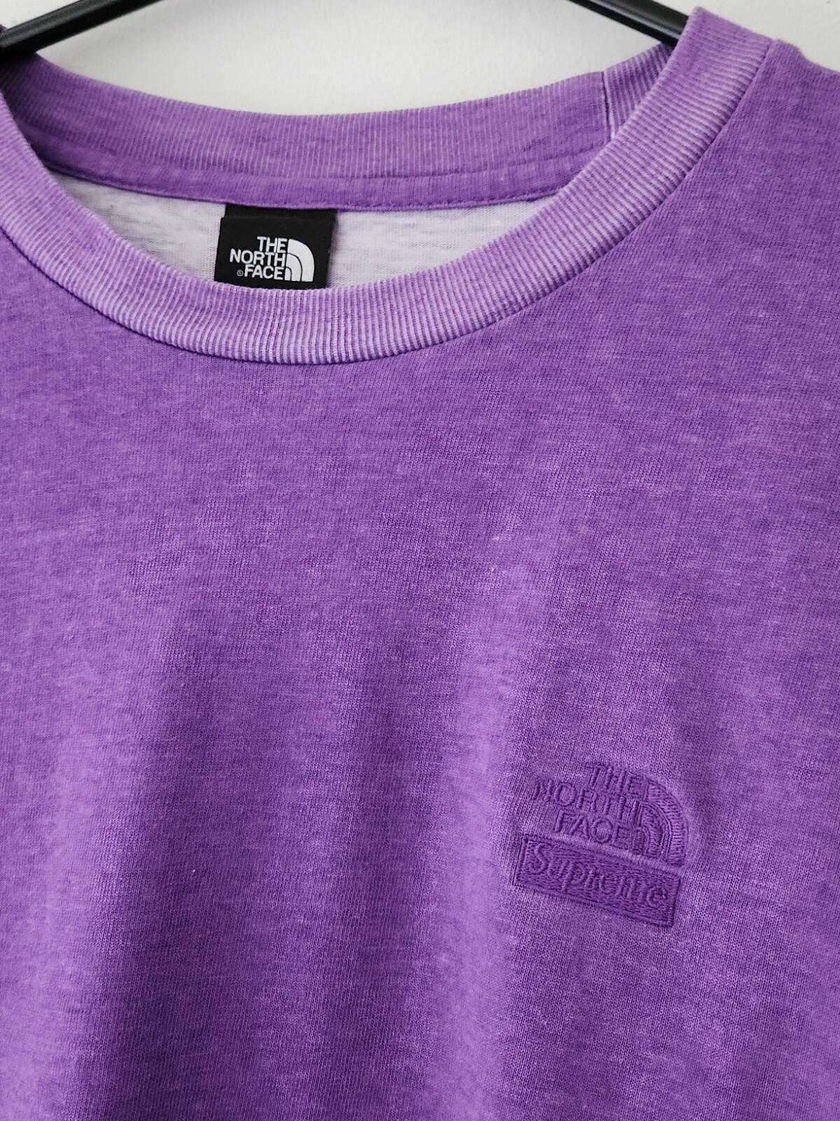FW22 Supreme x The North Face Pigment Printed L/S Top Large L T-Shirt TNF