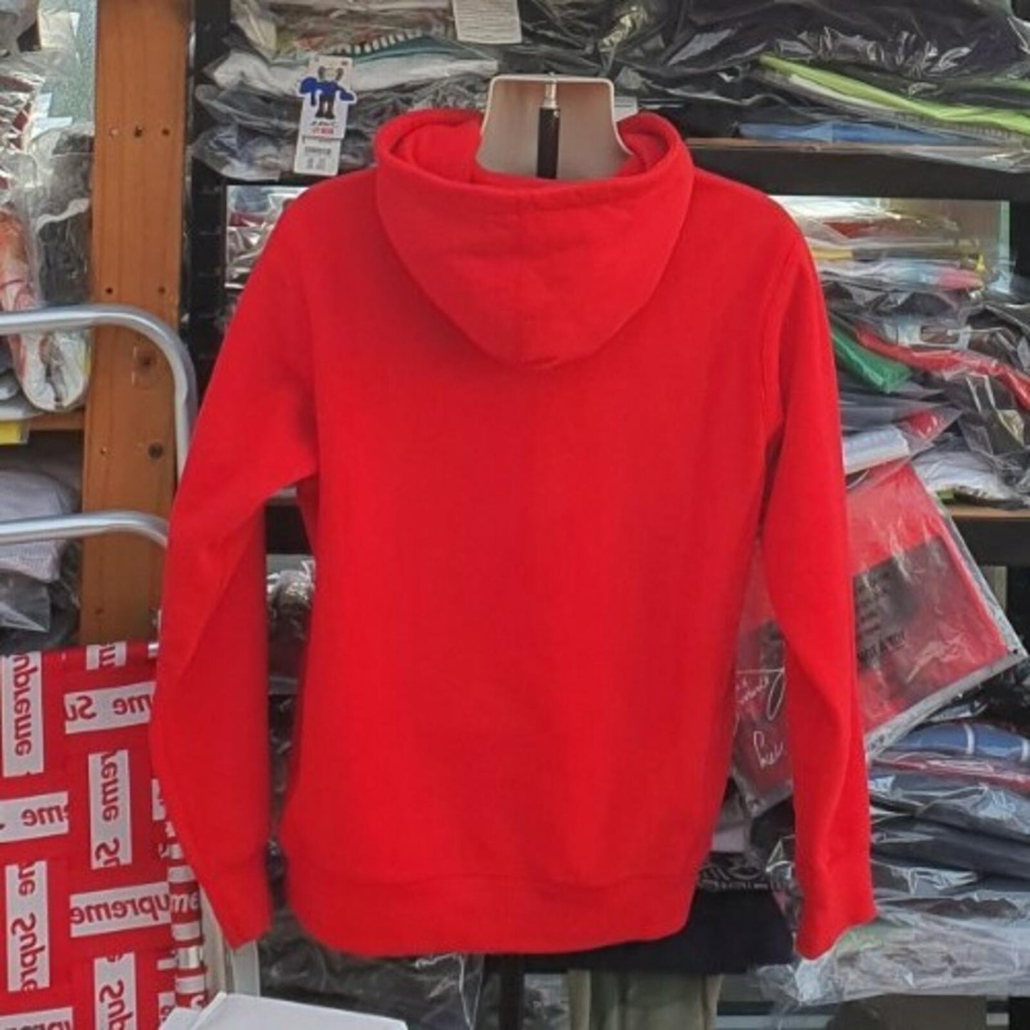 SS19 Supreme Apple Hooded Sweatshirt Red Size M