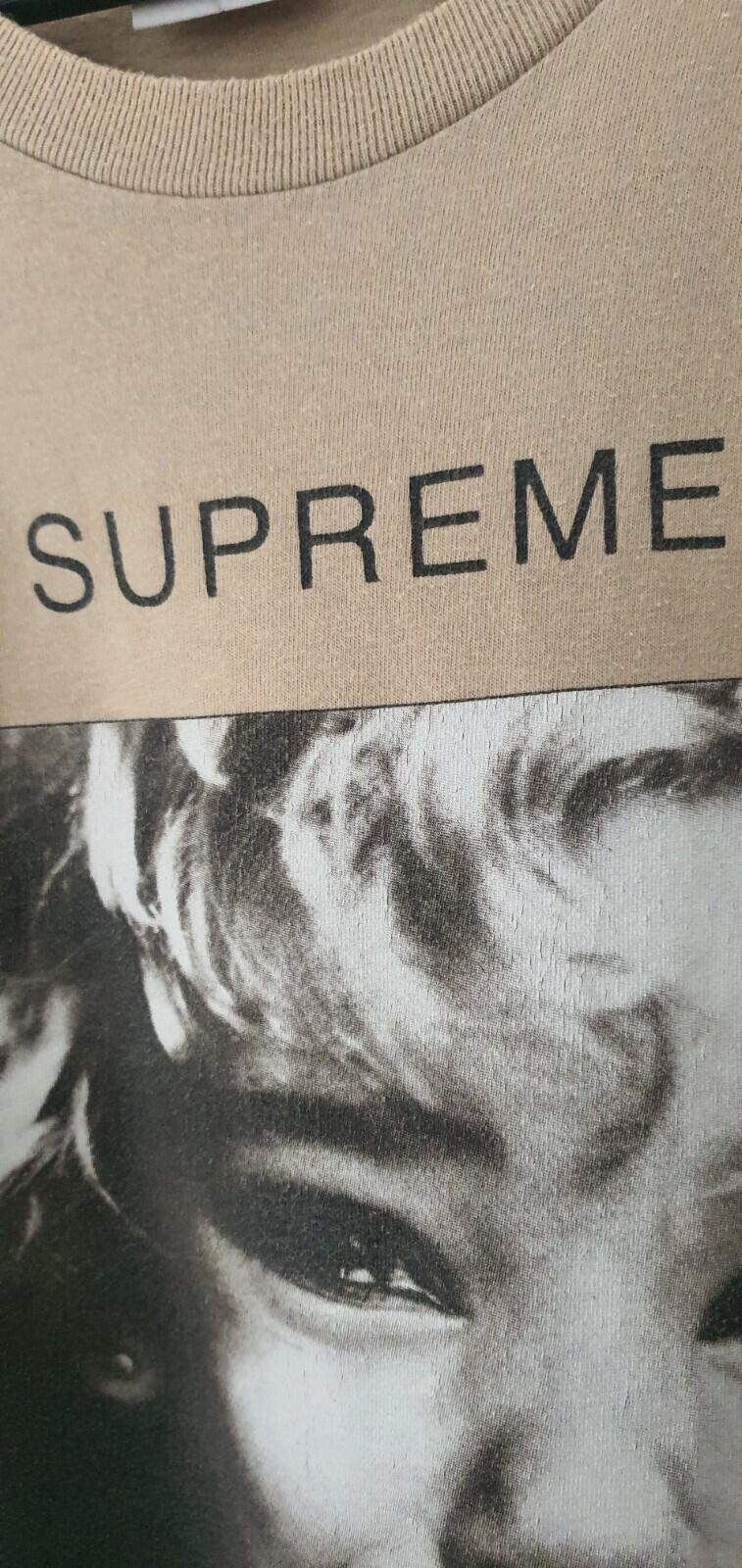 FW15 Supreme Crybaby Blue tee size XL Tan T-shirt Rare