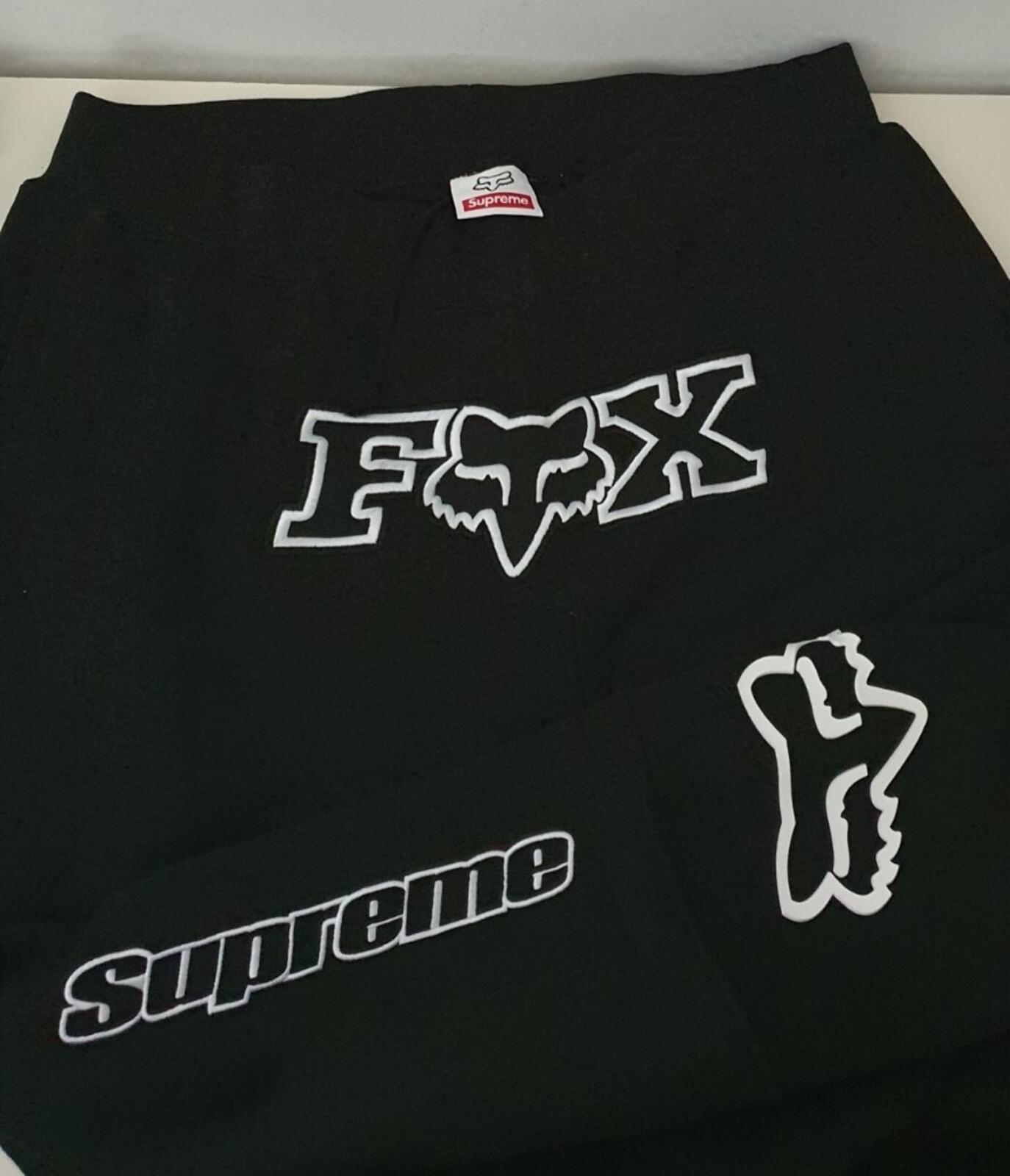 FW20 Supreme x Fox Racing Sweatpant Hose Schwarz Größe XL