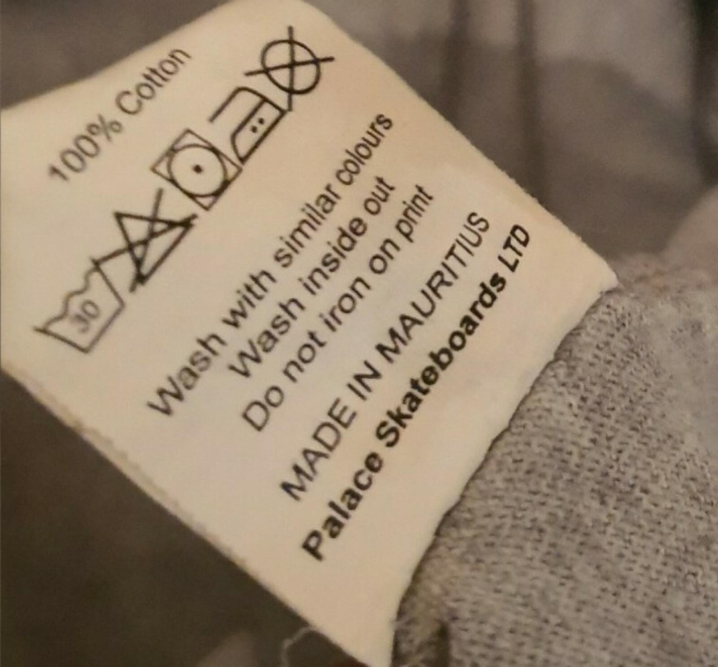 SS15 Palace Tablet Tee Heather Grey Size L