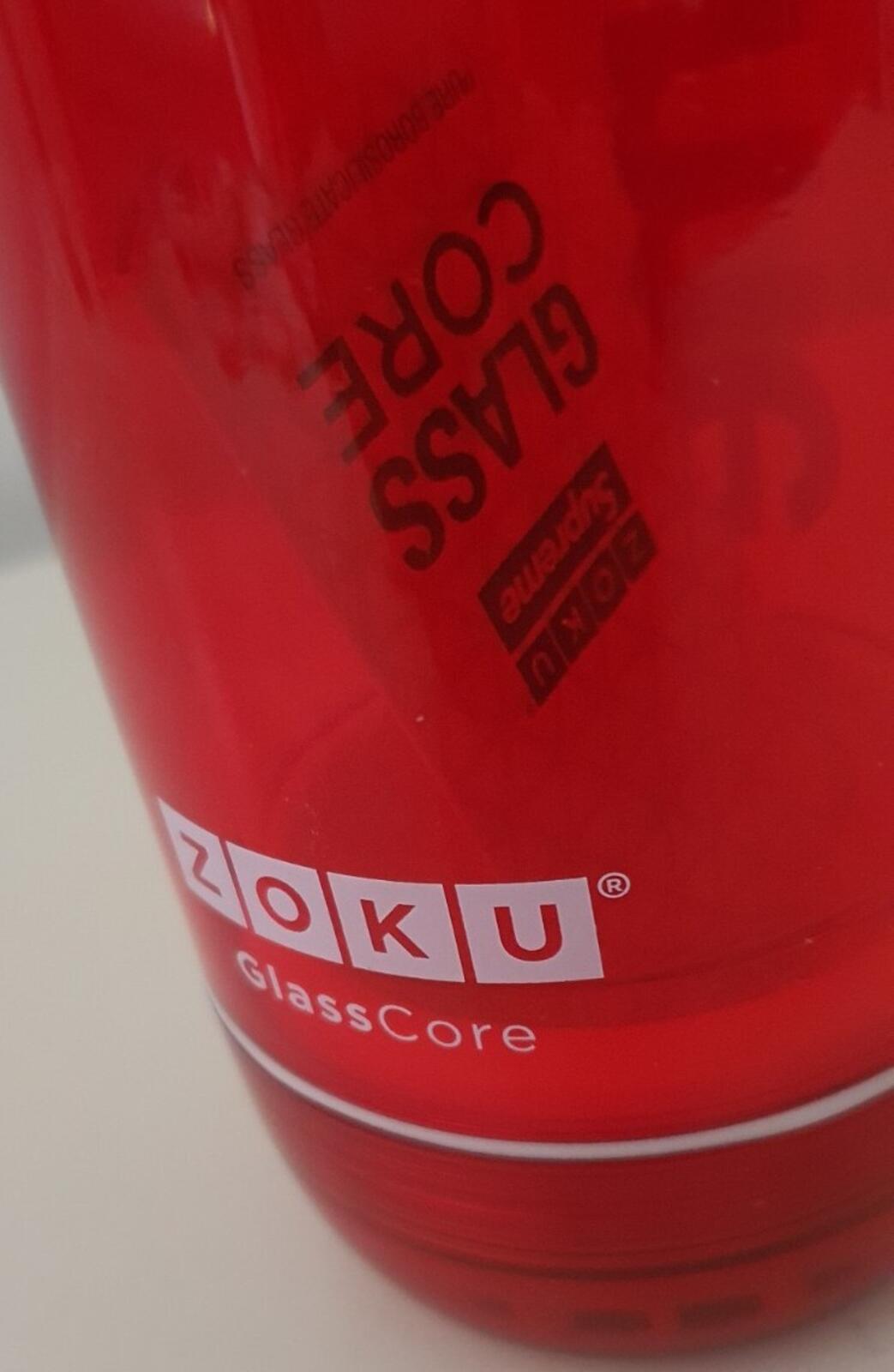 SS21 Supreme Zoku Glass core 16 Oz bottle BPA free red water bottle 475ml New