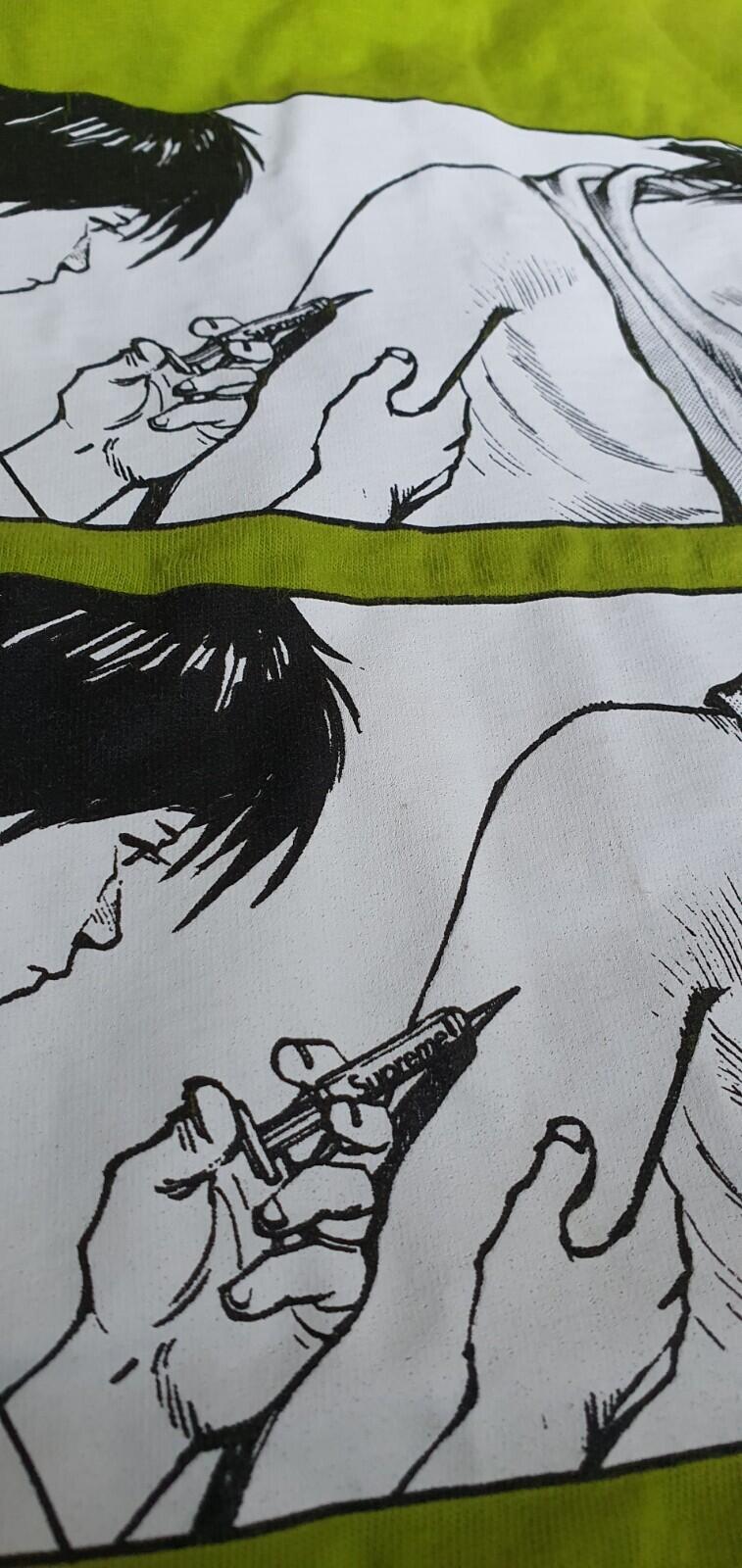 FW17 Supreme x Akira Syringe lime tee size M medium T-shirt Anime Worn 1x